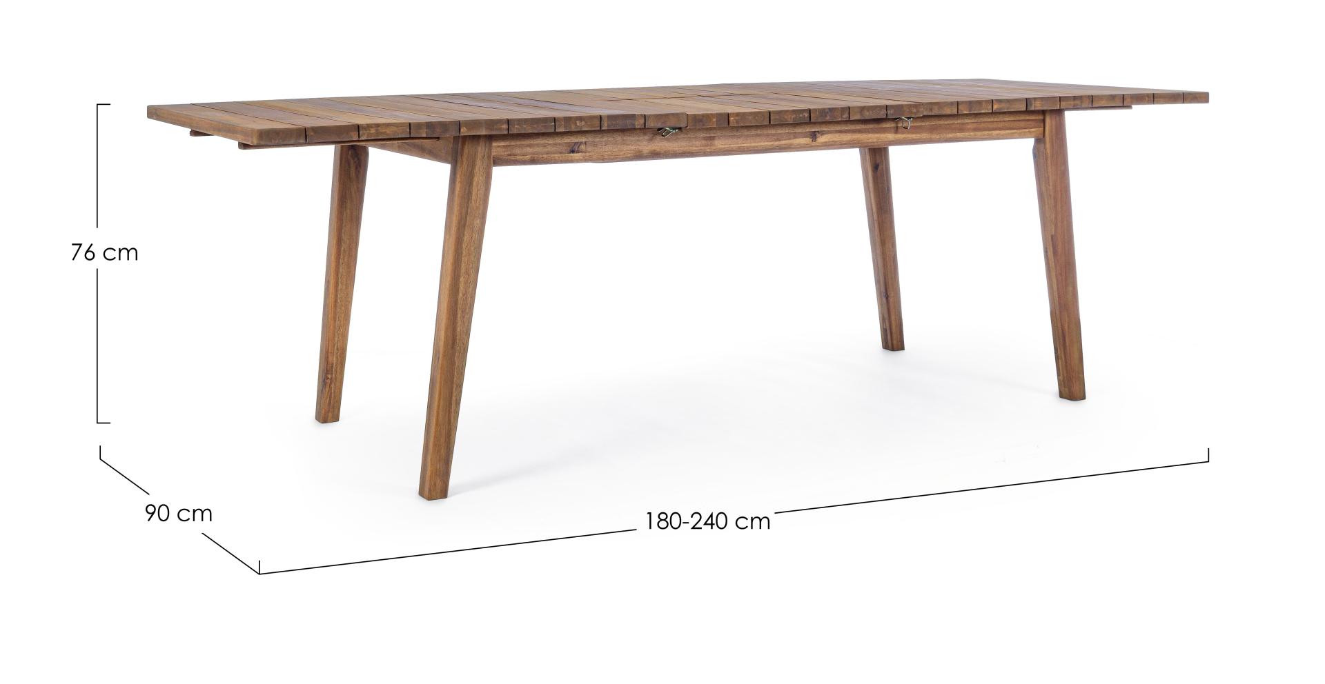 Ausziehbarer Tisch VARSAVIA 180-240x90 