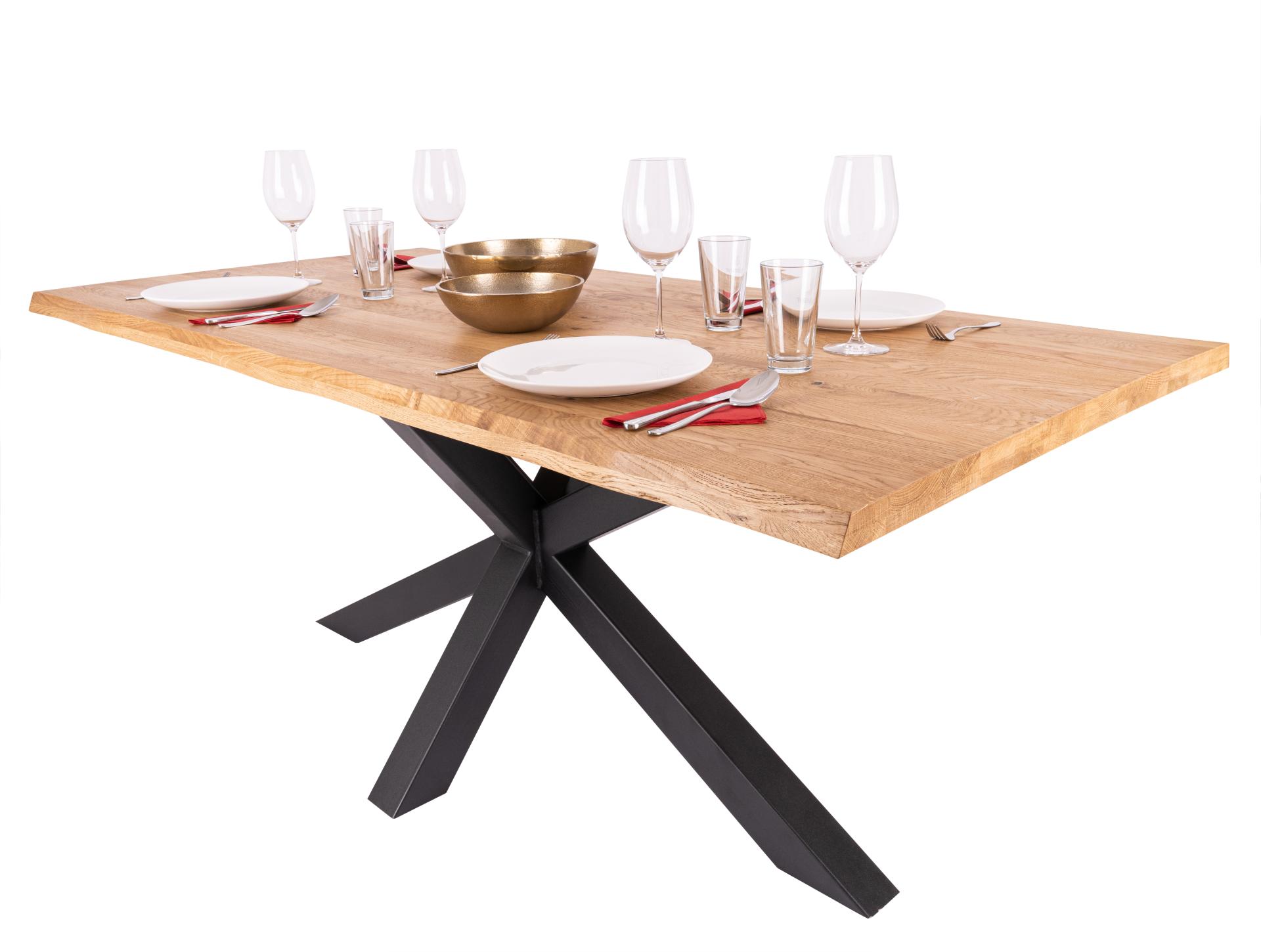 Moderner Esstisch 200x100 | Eiche rustikal – TOMAS