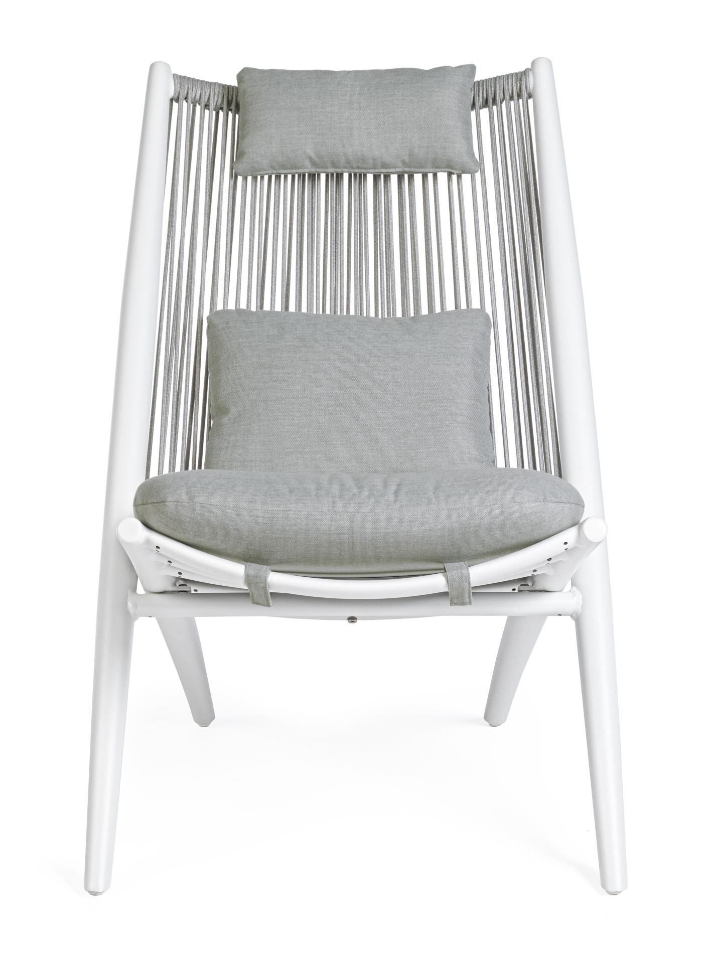 Weißer Lounge Sessel 
