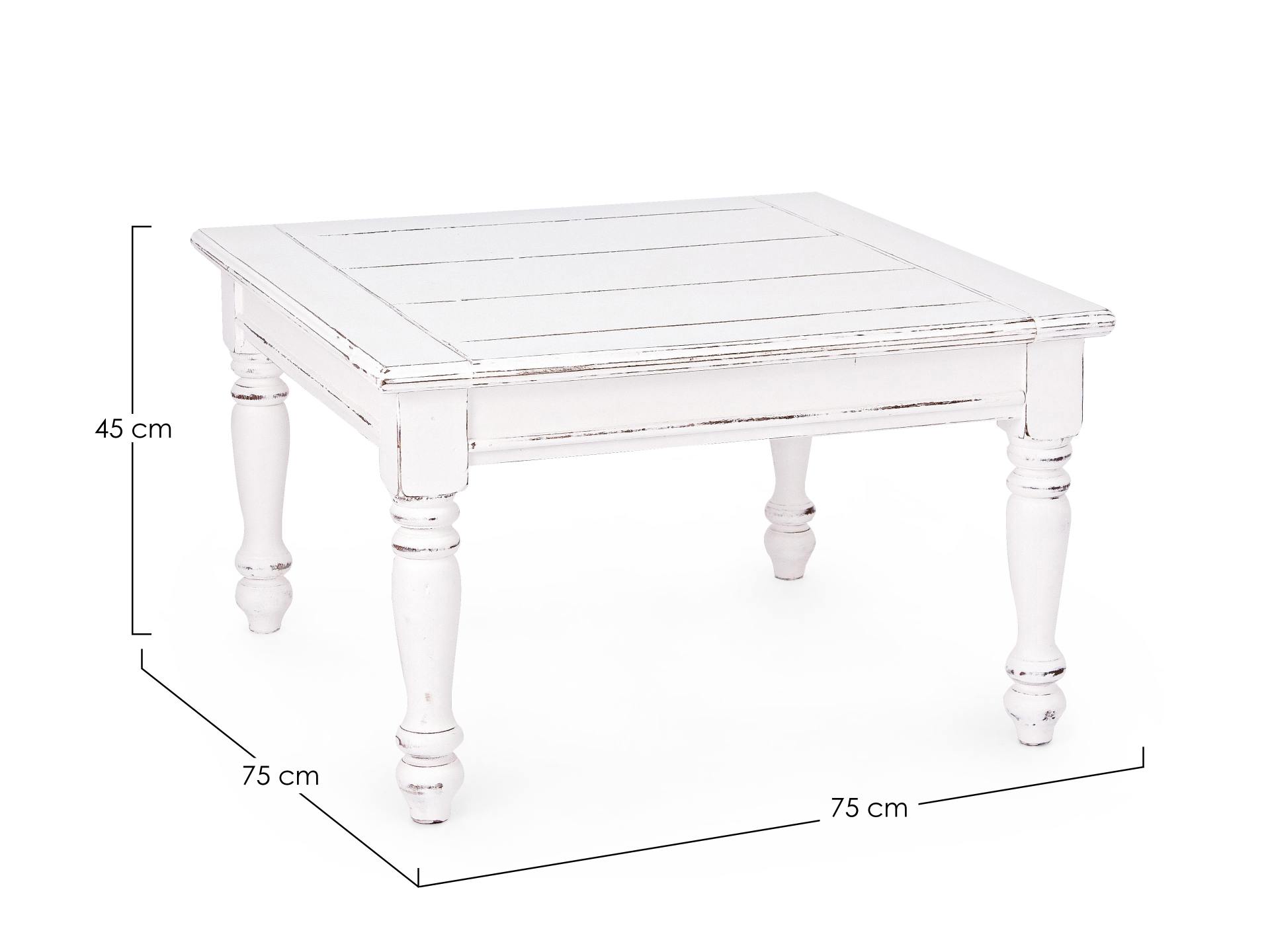 Couchtisch | weiß COLETTE 75x75 cm