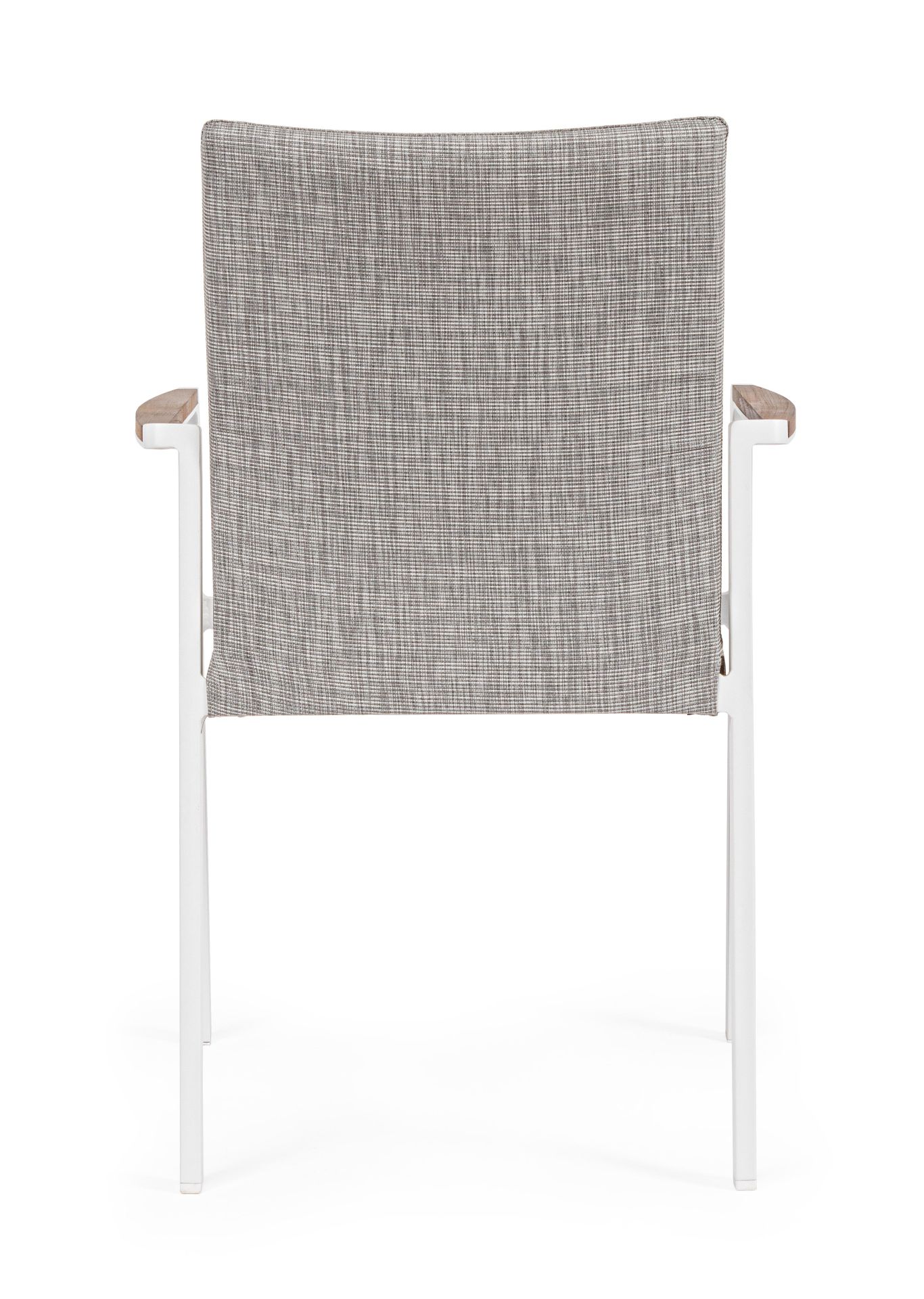Stuhl mit Armlehne JALISCO weiß | stapelbar