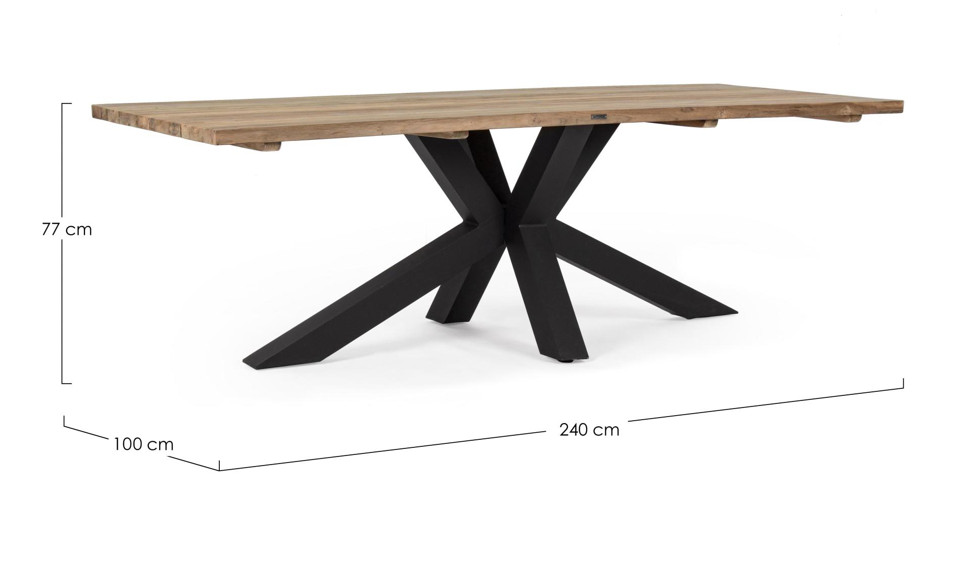 Tisch RAMSEY schwarz 240x100