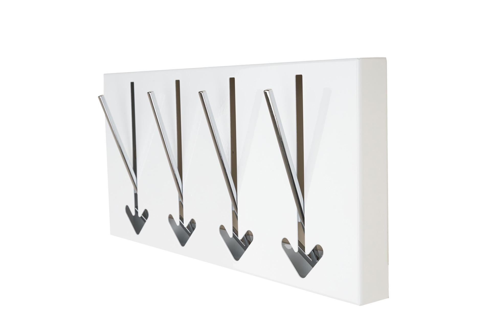 Wandgarderobe klappbar in Weiß