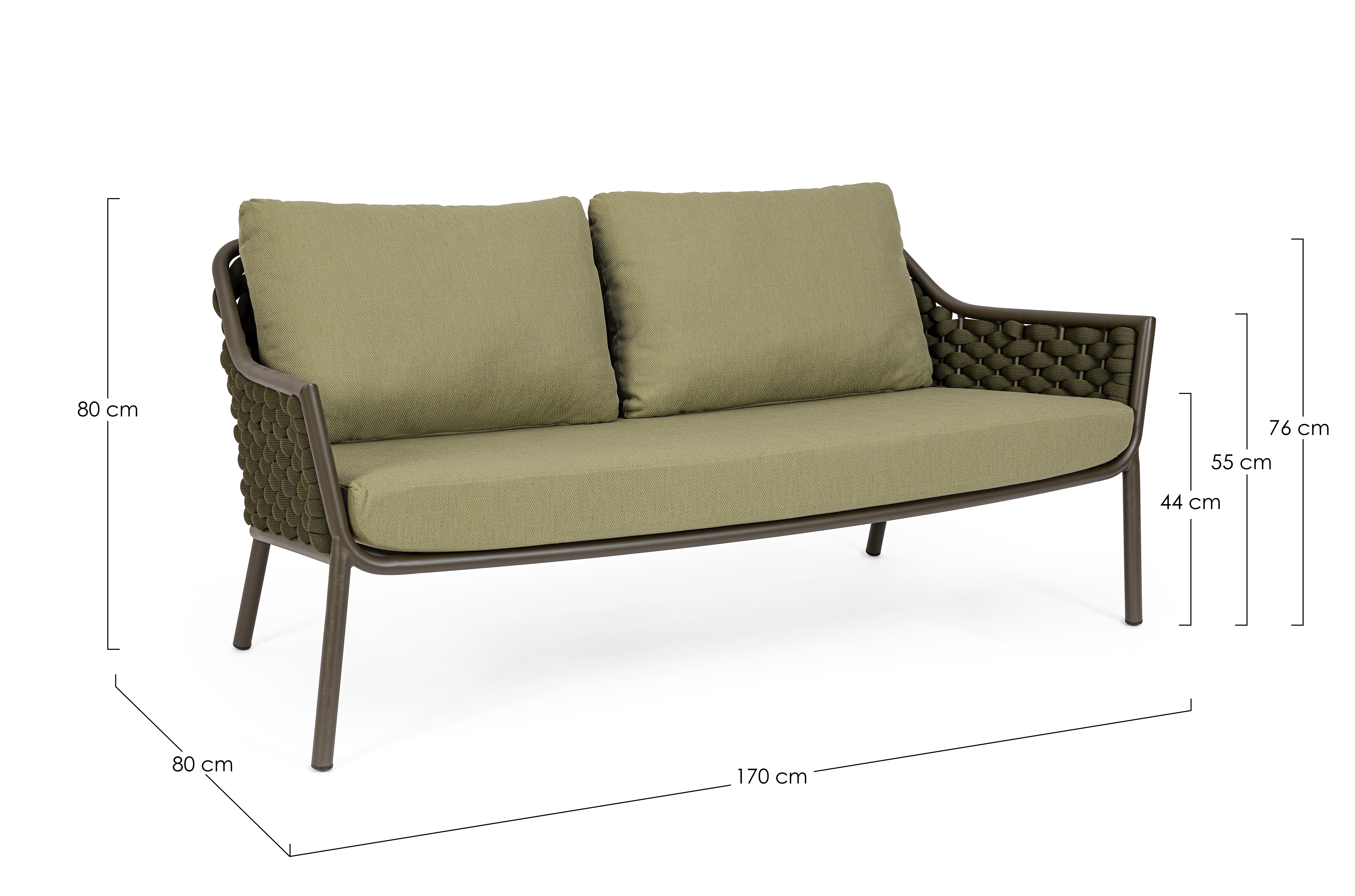 SOFA 2PL M-K EVERLY OLIVE QS24