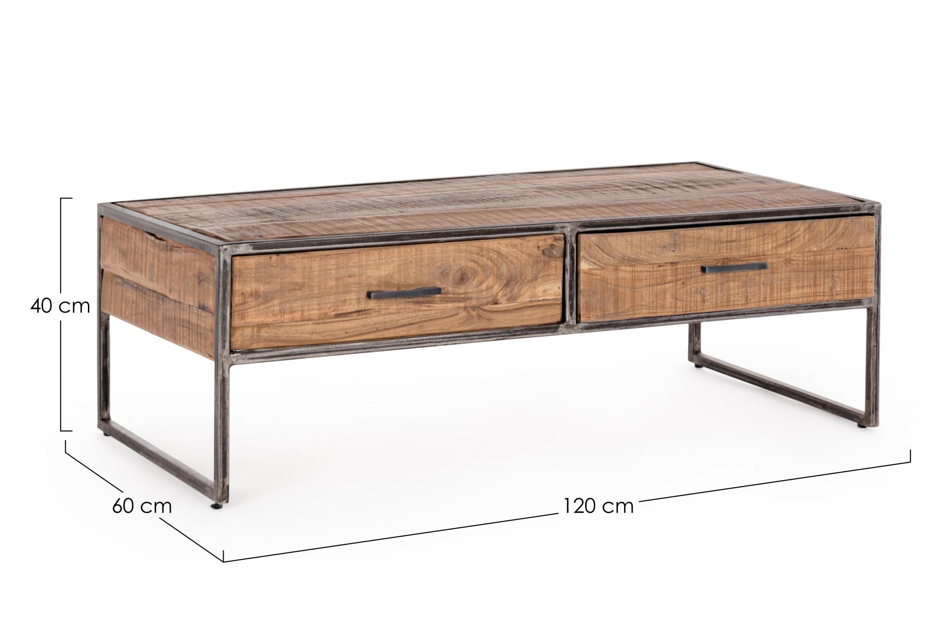 Couchtisch mit 2 Schubladen ELMER