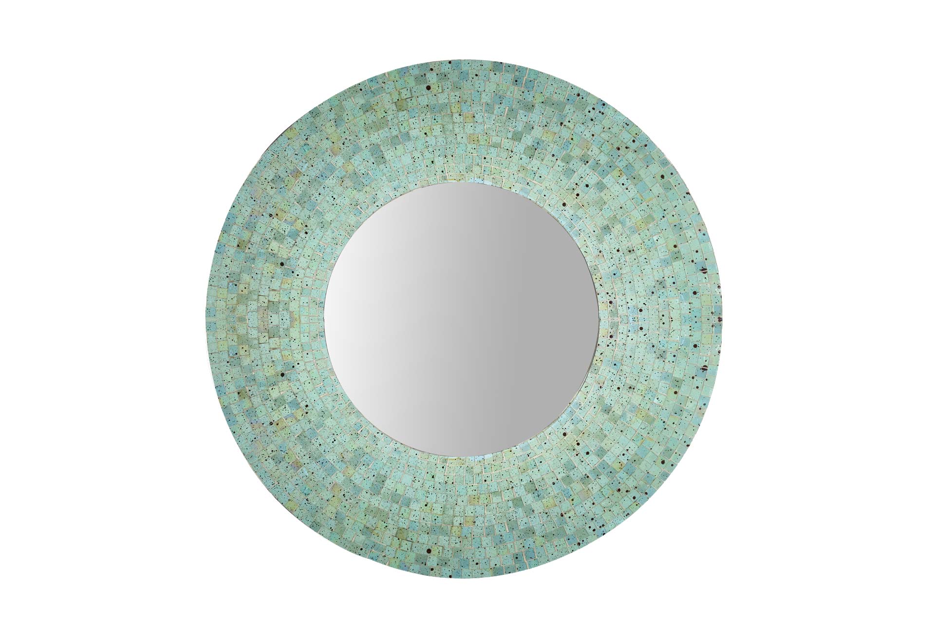 Spiegel grün - Glasmosaik