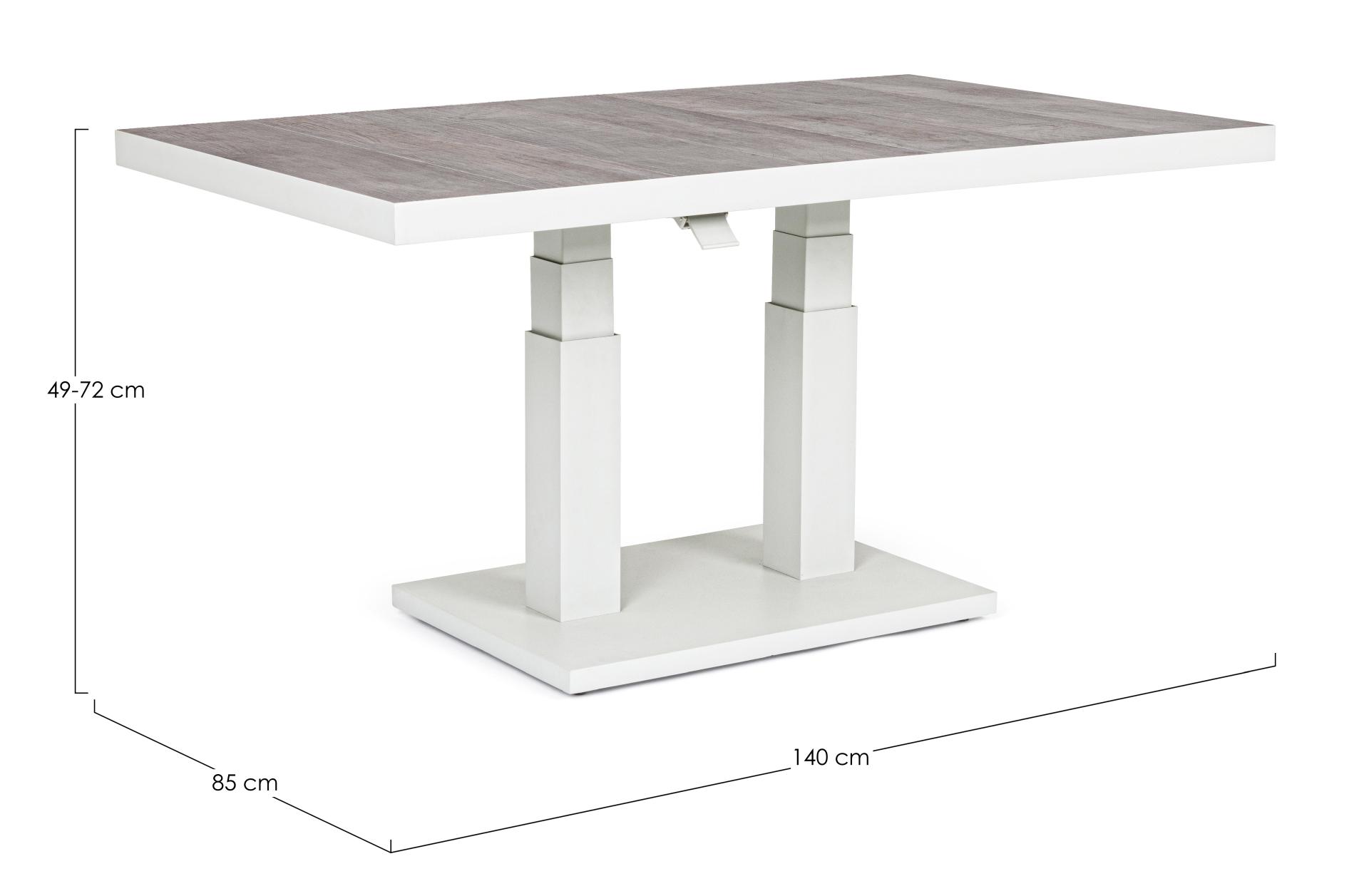Tisch höhenverstellbar Outdoor TRUMAN lunar