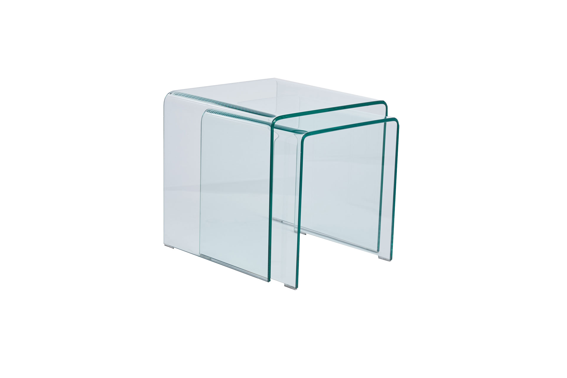Glas Beistelltisch Set