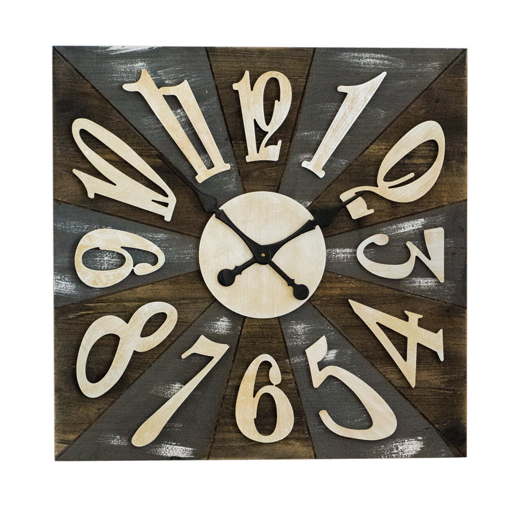 Wanduhr Moderne Wanduhr groß mit goldene Zahlen