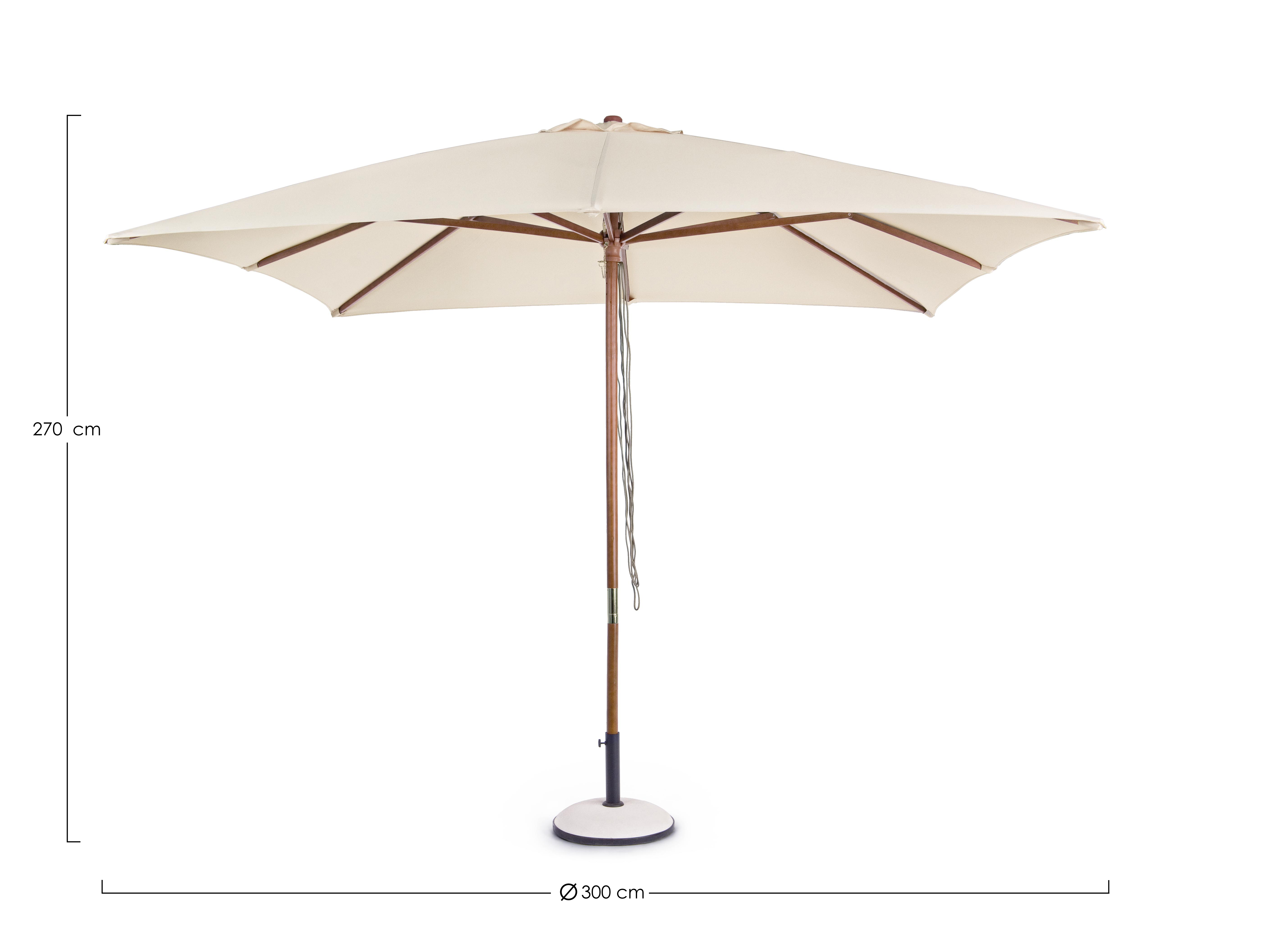 Sonnenschirm SYROS 3x3M naturfarbe