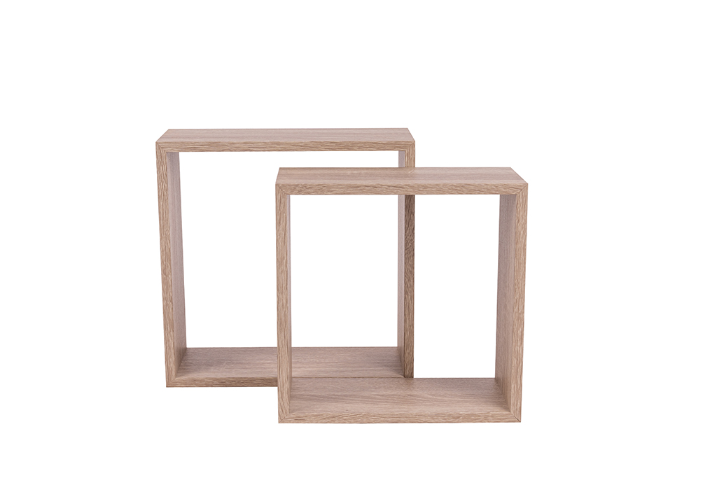 Viereckiges Regal - Set aus 2 Regalen