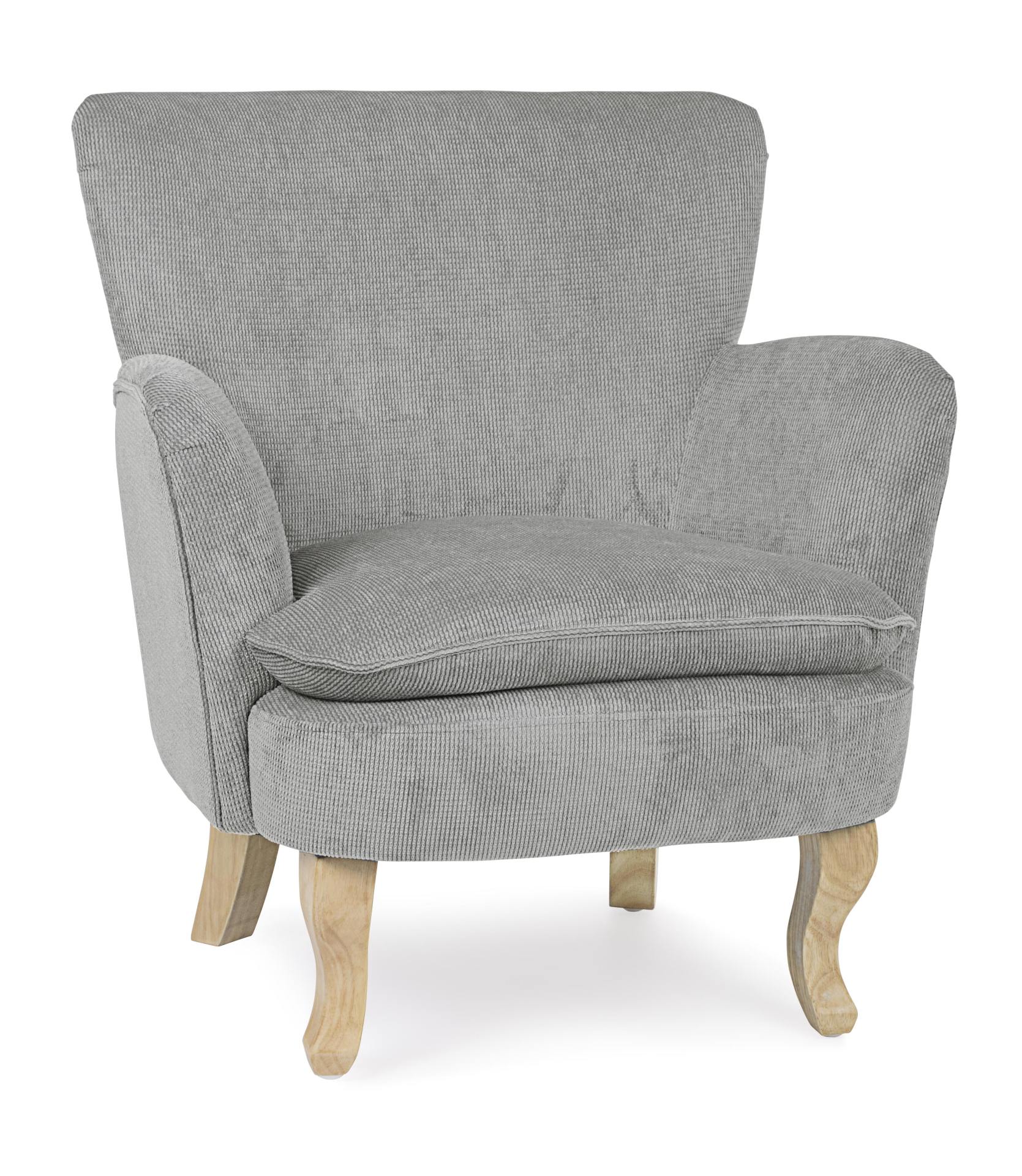 Sessel CHENILLE hellgrau
