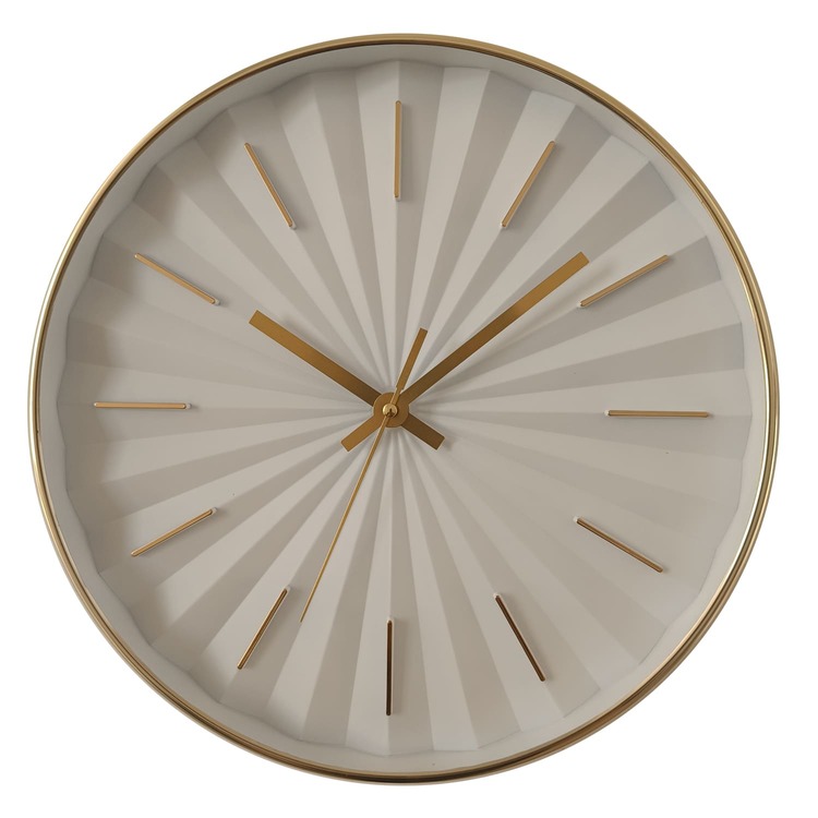 Elegante Wanduhr in Weiß mit goldenen Zeigern – Zeitloser Stil für Ihr Zuhause Elegante Wanduhr in Weiß mit goldenen Zeigern – Zeitloser Stil für Ihr Zuhause