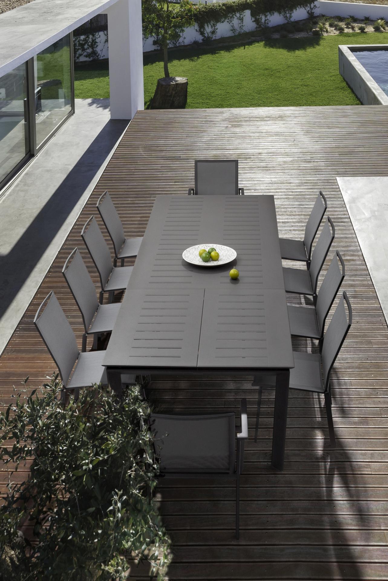 Ausziehbarer Tisch 300 cm | anthrazit  KONNOR Outdoor