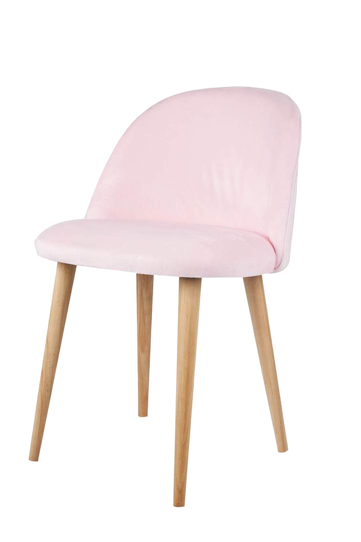 Stuhl in rosa Farbe