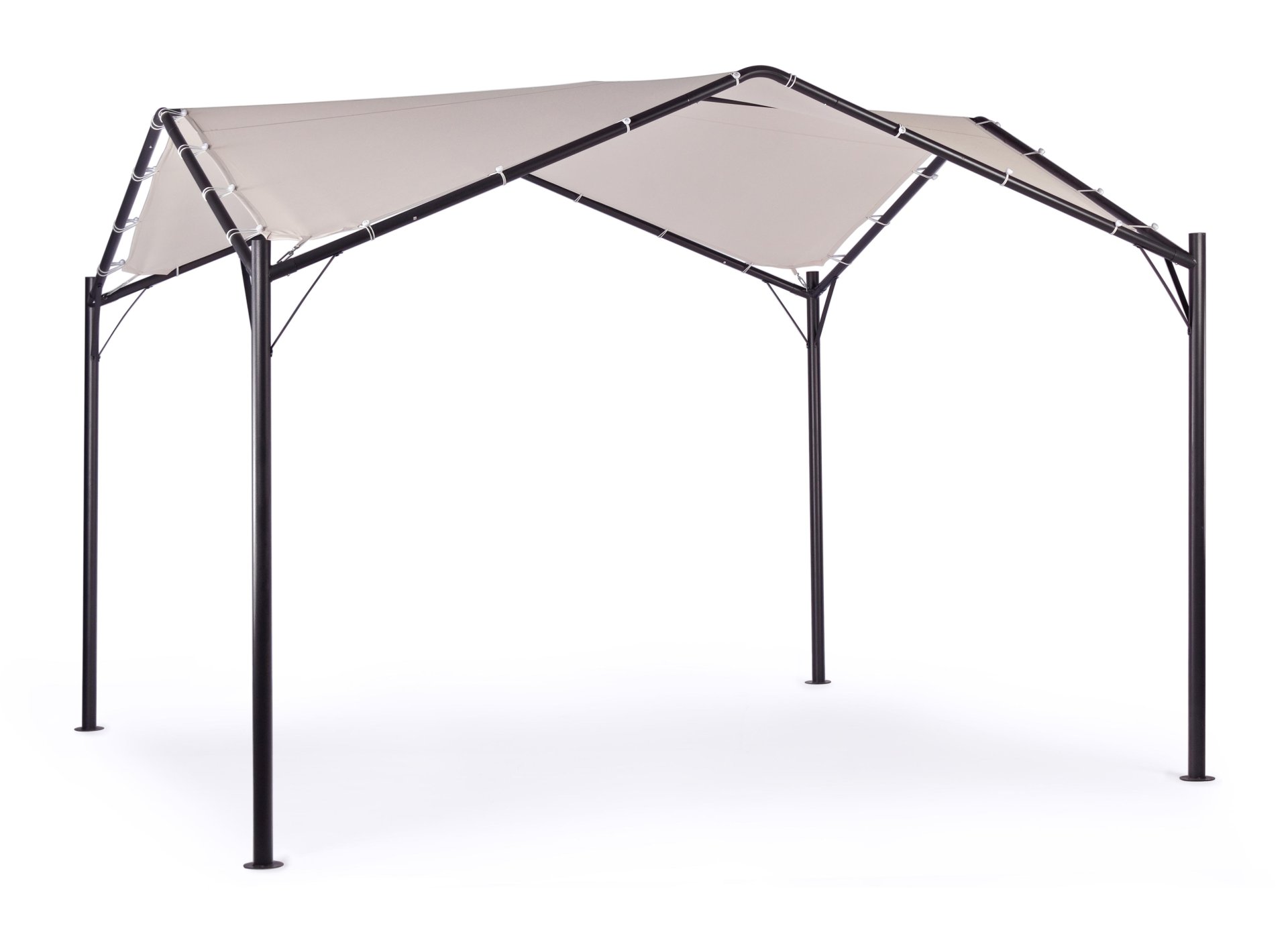 Gartenpavillon DOME 3,5x3,5 anthrazit-grau