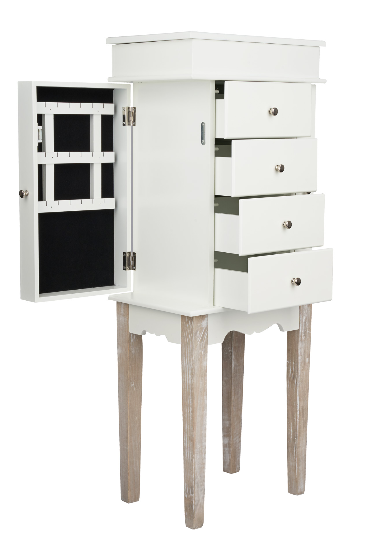 Weißer Schmuckschrank