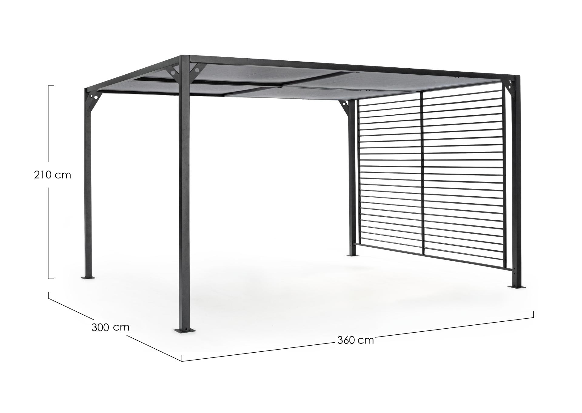 Pavillon anthrazit NOAH 3x3.6m