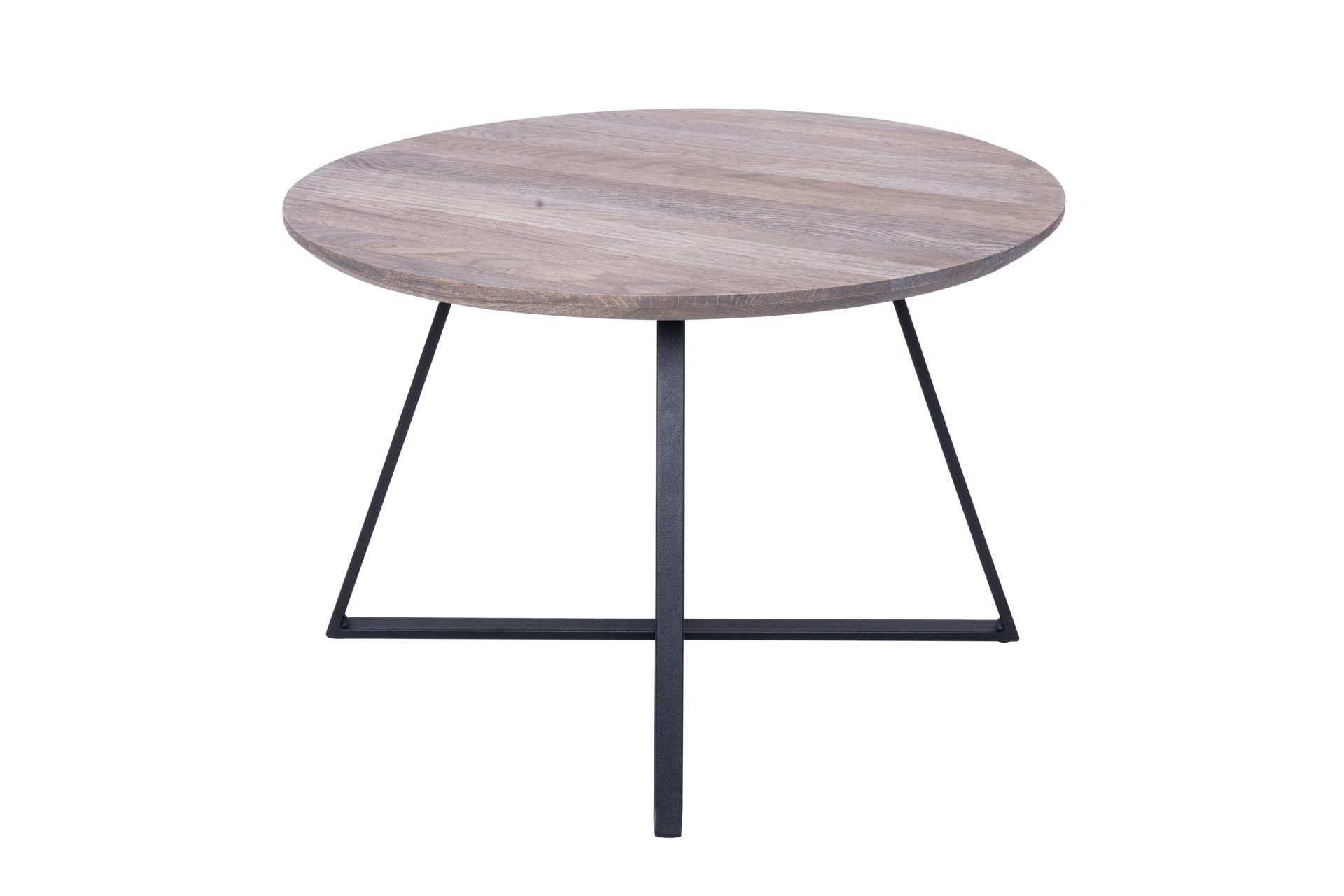 Runder Couchtisch in Grau