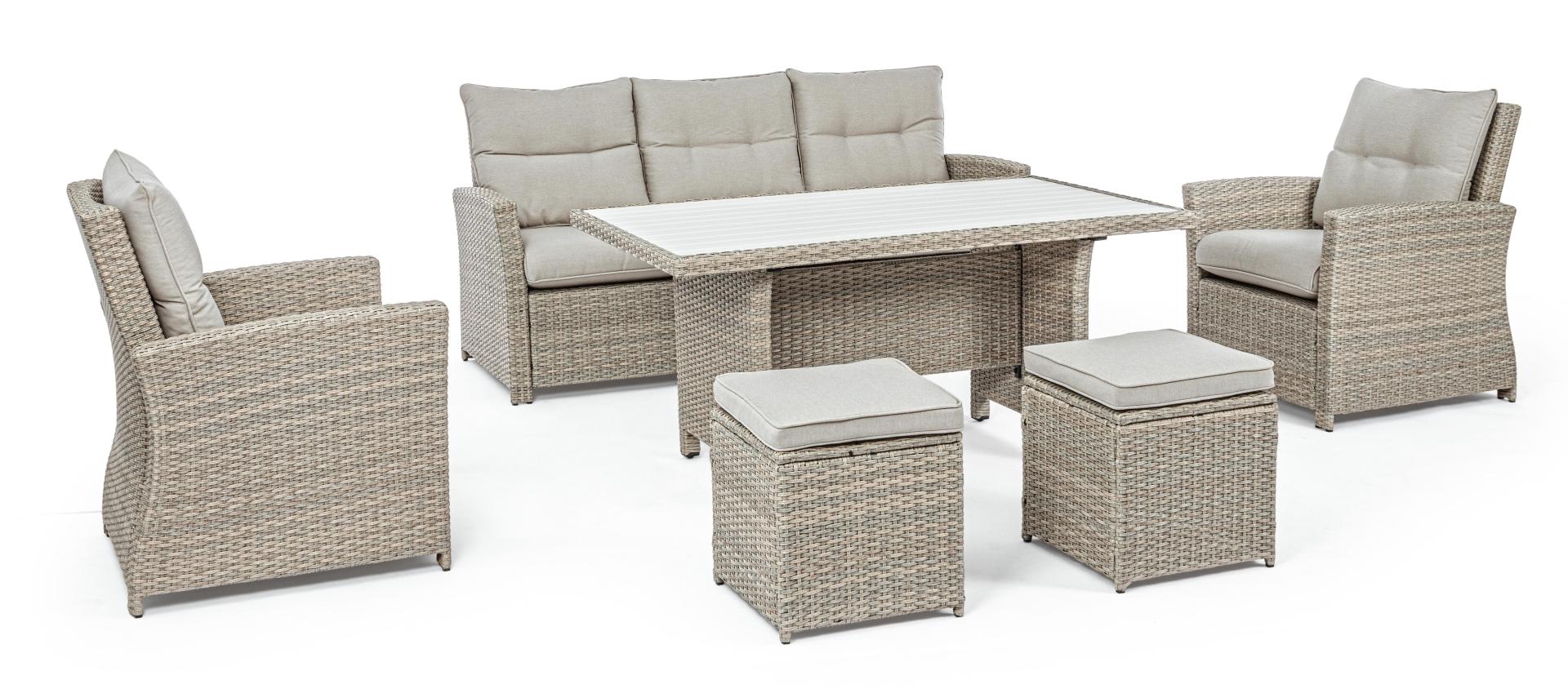 Sitzgruppe Set Outdoor - Rattan