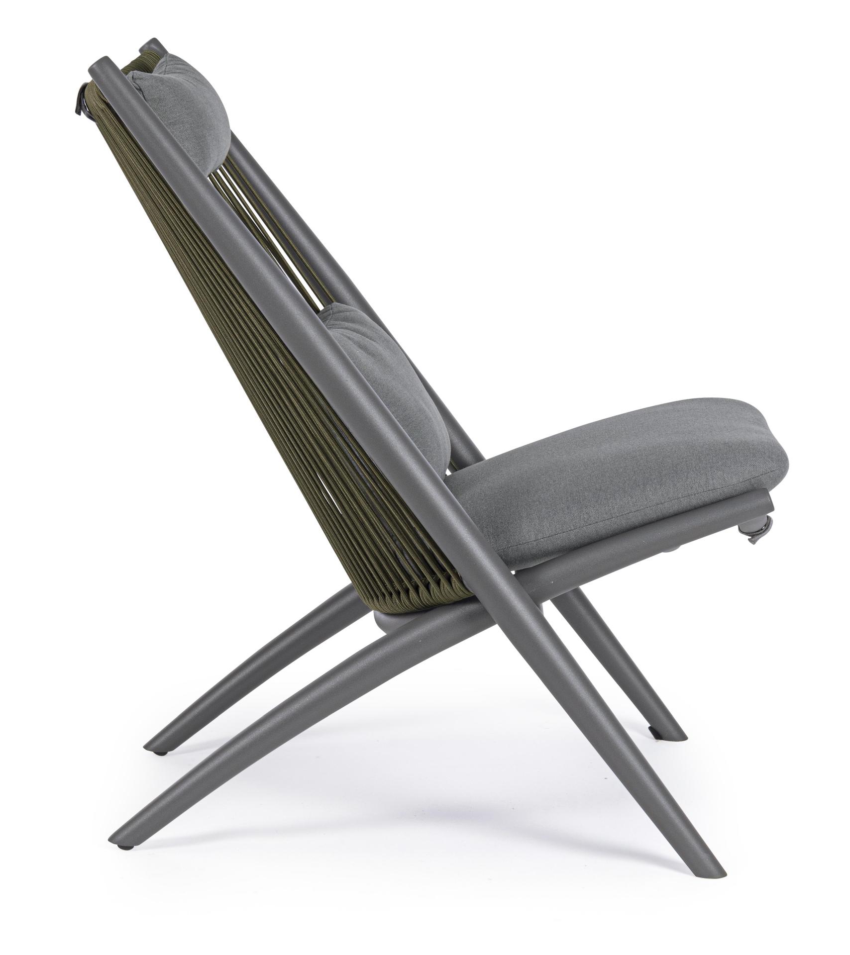 Outdoor Lounge Sessel ALOHA anthrazit