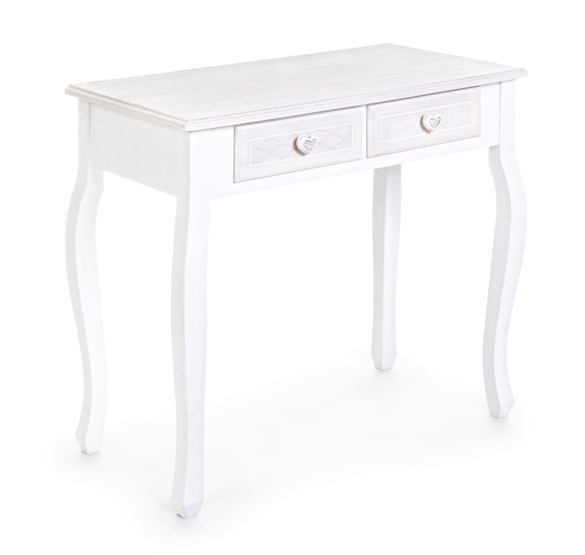 Weißer Konsolentisch CHARLENE 75 cm