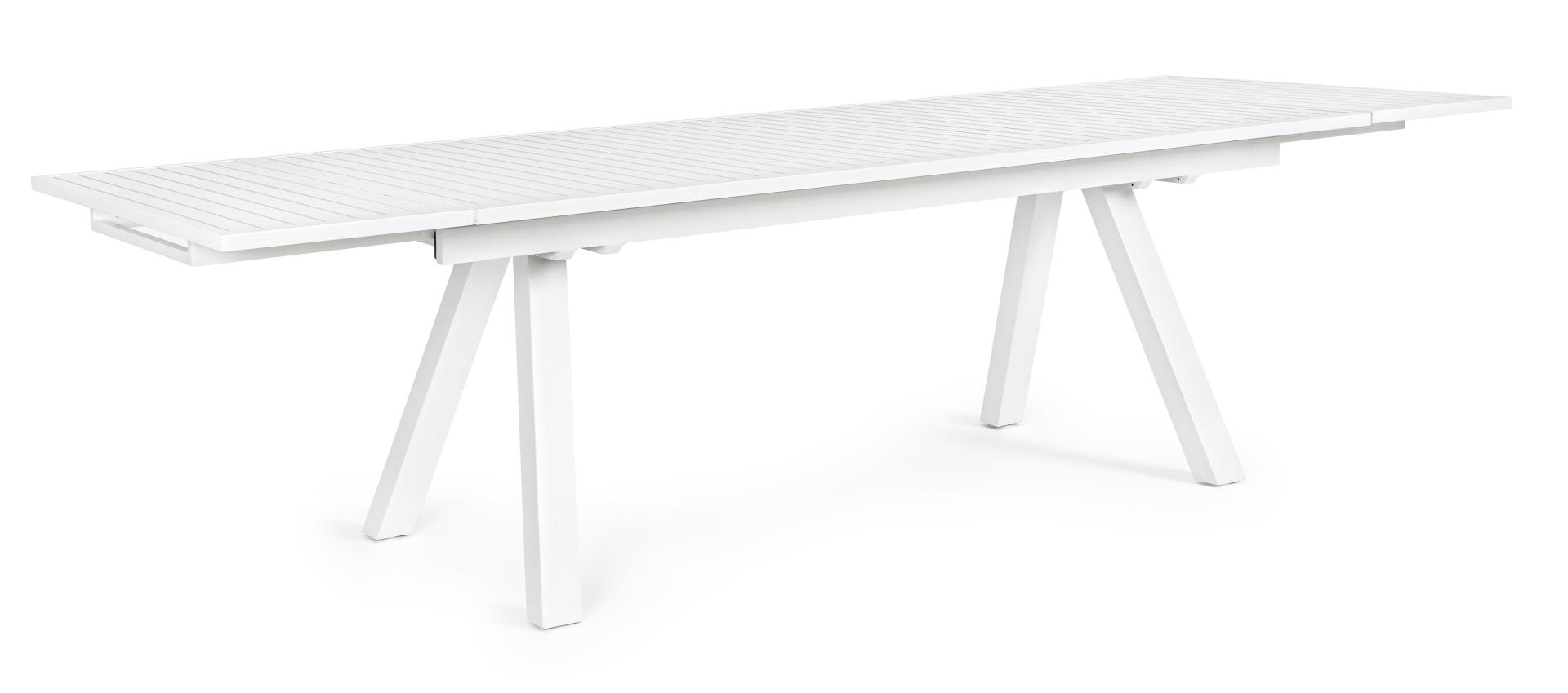 Tisch ausziehbar CROZET 206/296x100 weiß