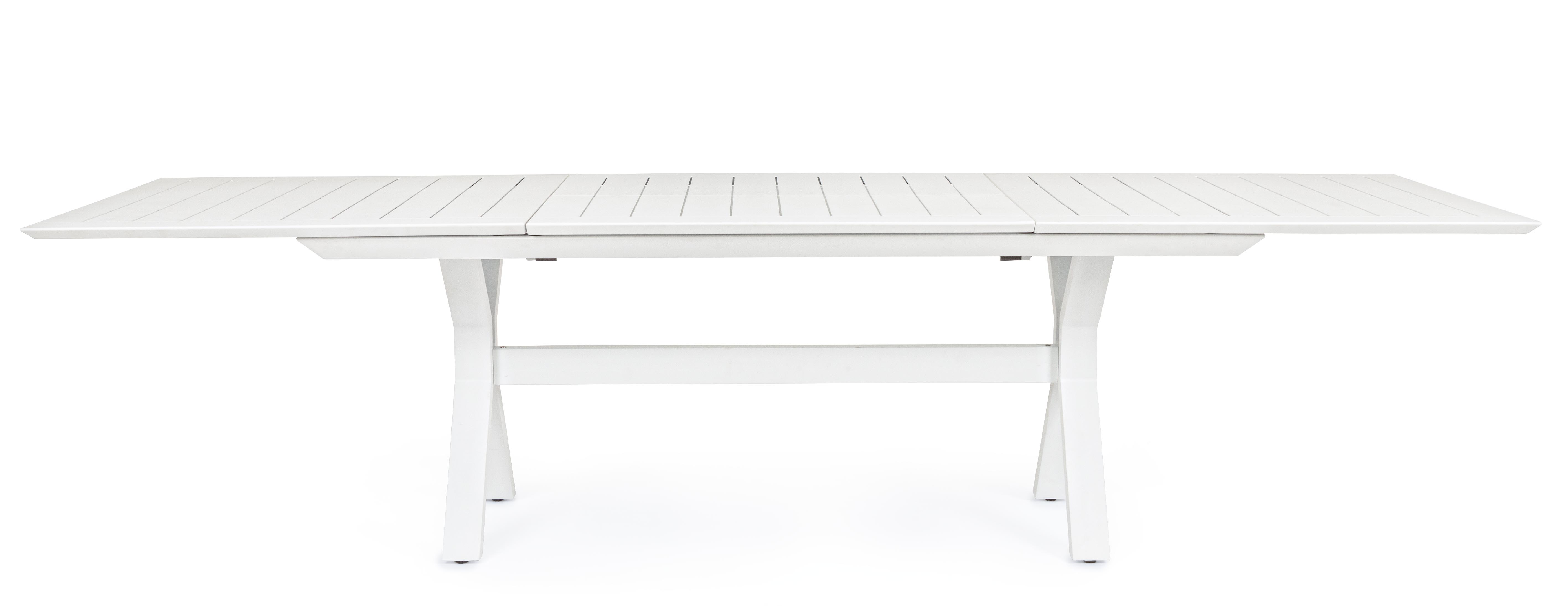 Gartentisch weiß | ausziehbar KENYON  200 - 300 cm