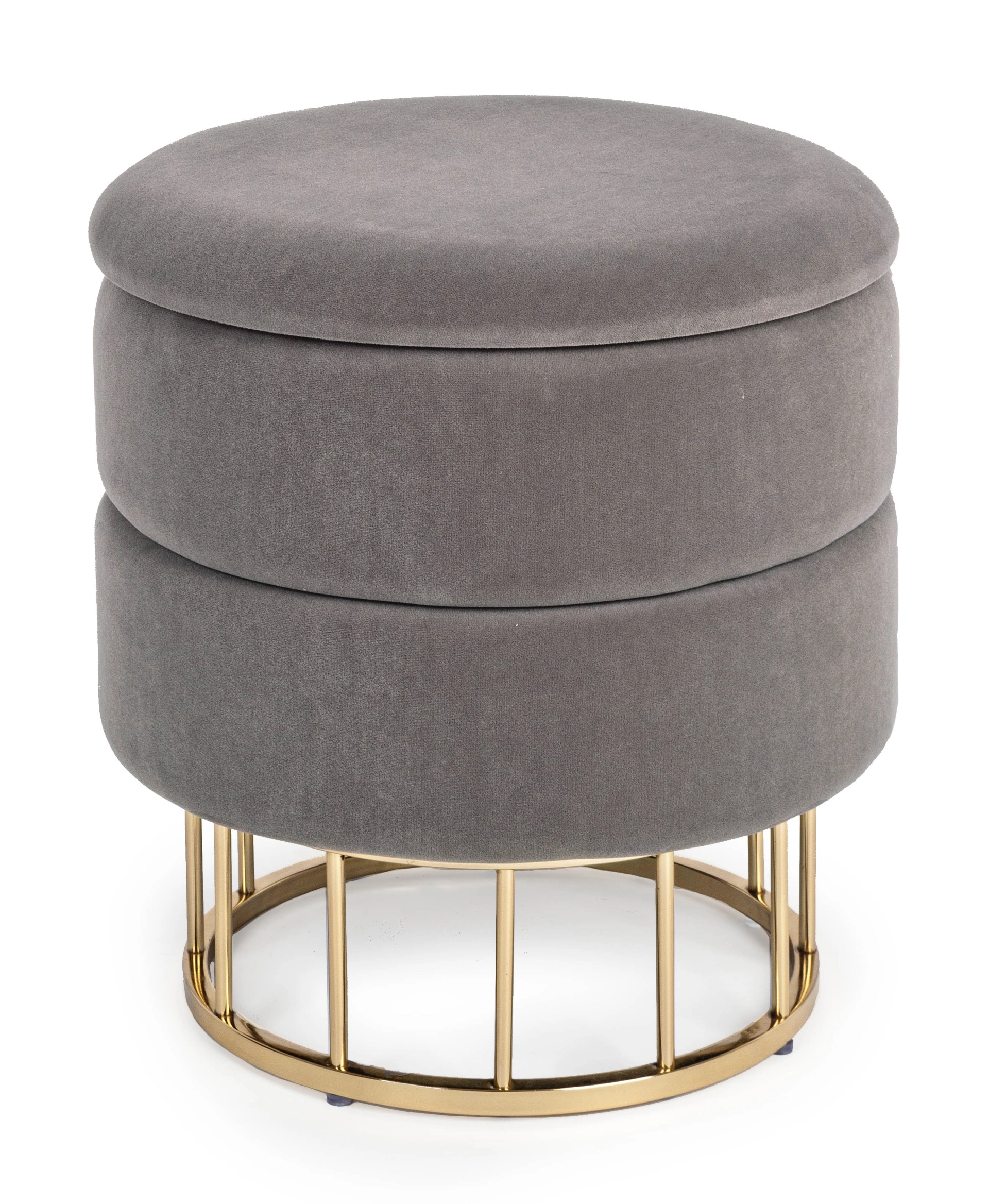 HOCKER mit Stauraum DUNKELGRAU