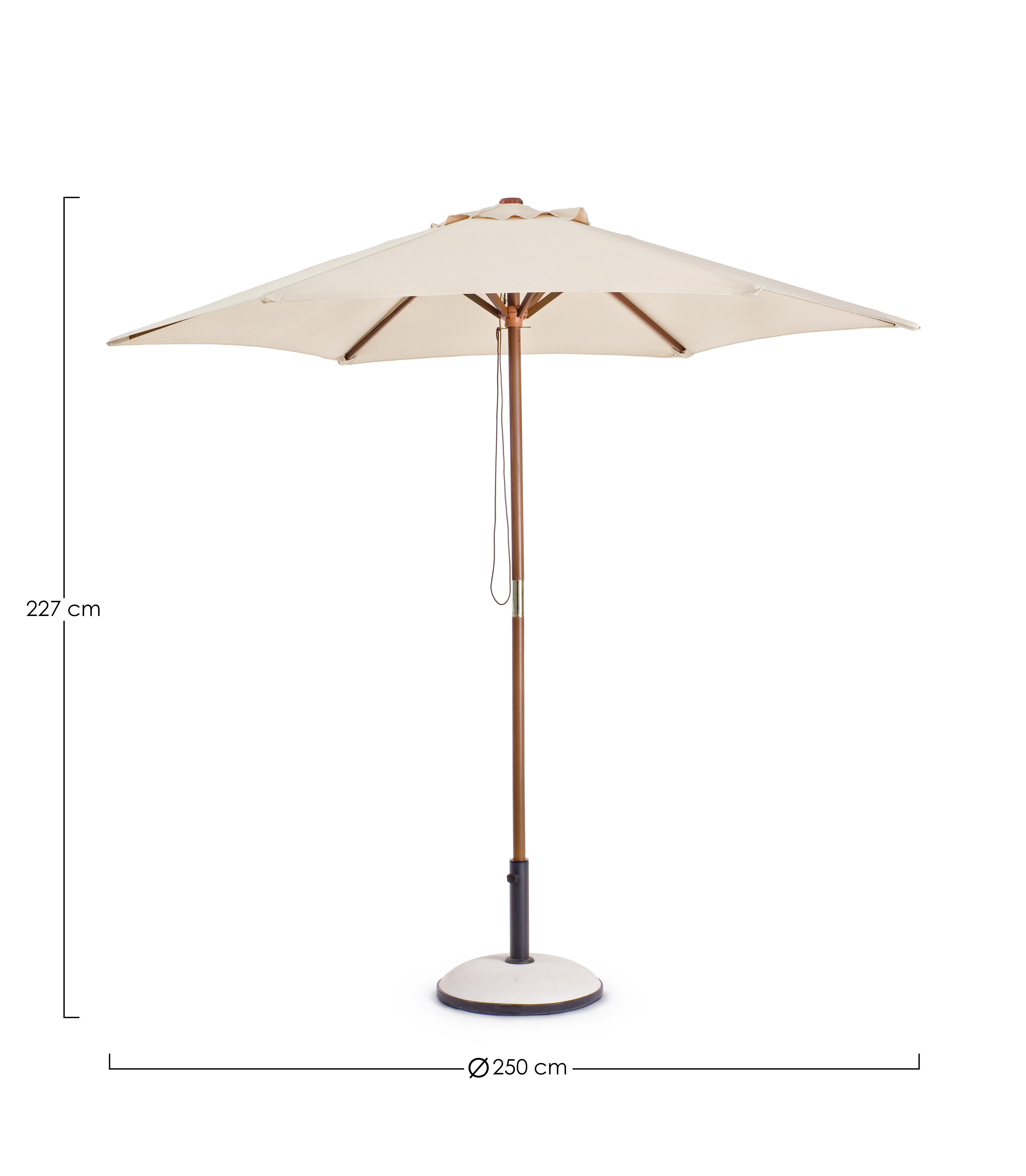 Sonnenschirm SYROS 2,5m naturfarbe