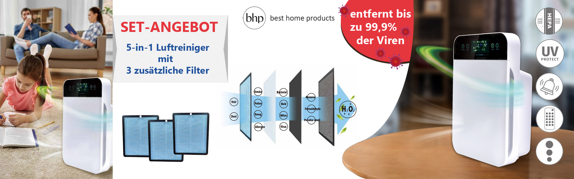 Luftreiniger Set im Angebot