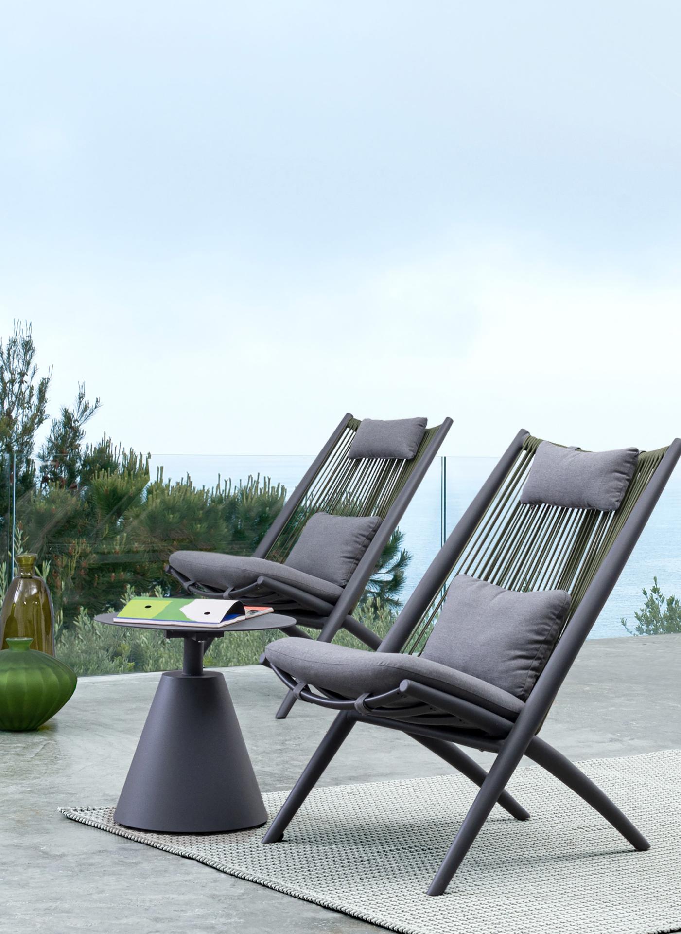 Outdoor Lounge Sessel ALOHA anthrazit