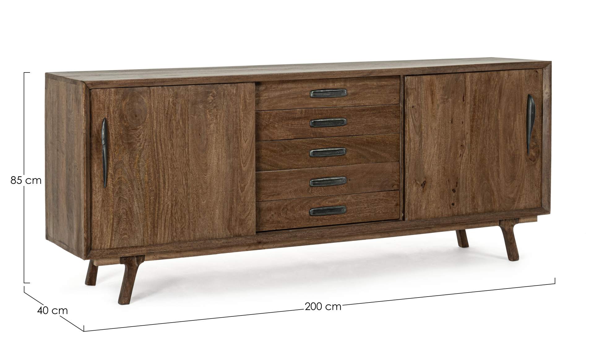 Sideboard 2 Türen - 5 Schubladen SHERMAN