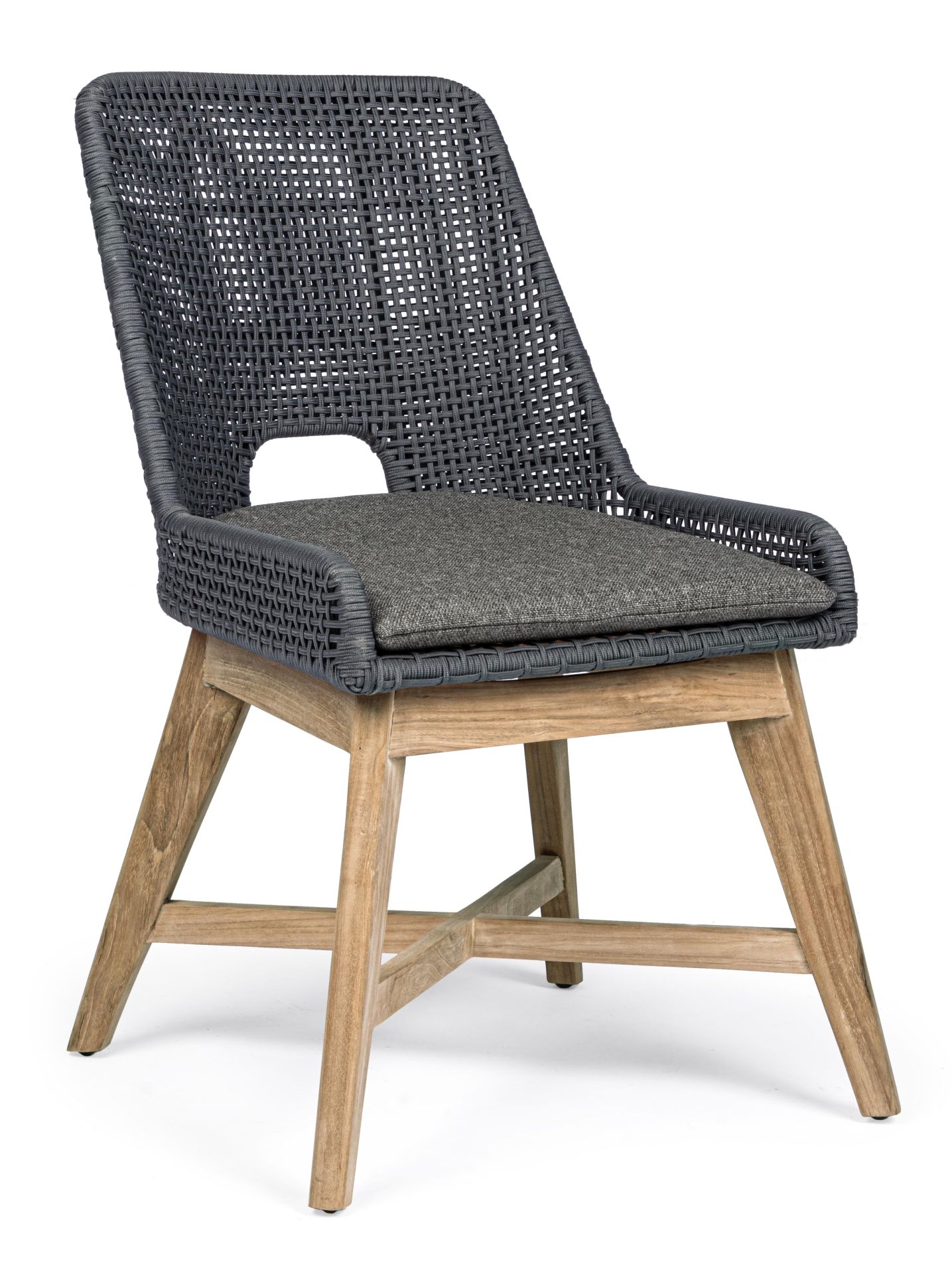 Stuhl HESPERIA mit Kissen - slate 
