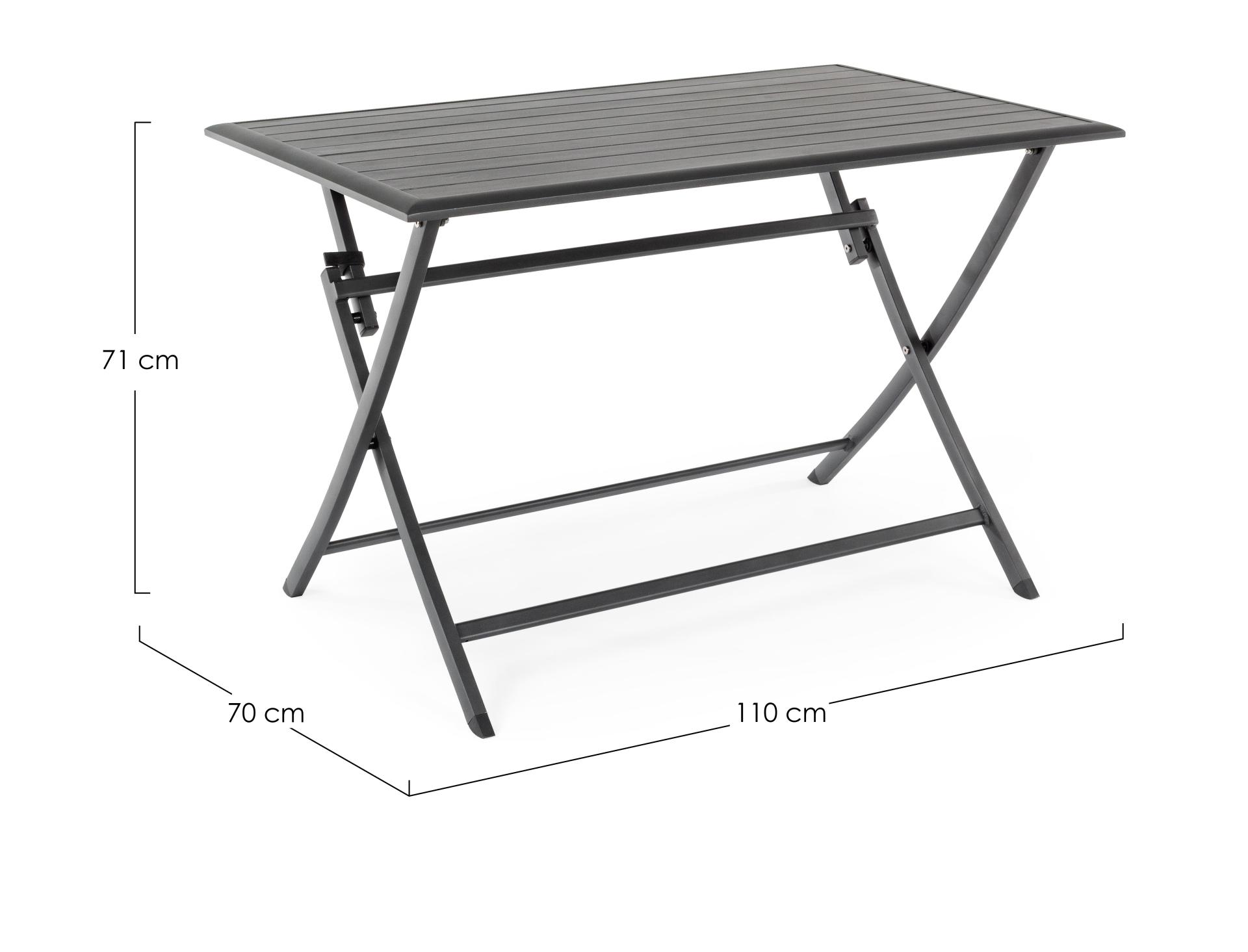 Klapptisch ELIN 110x70 anthrazit