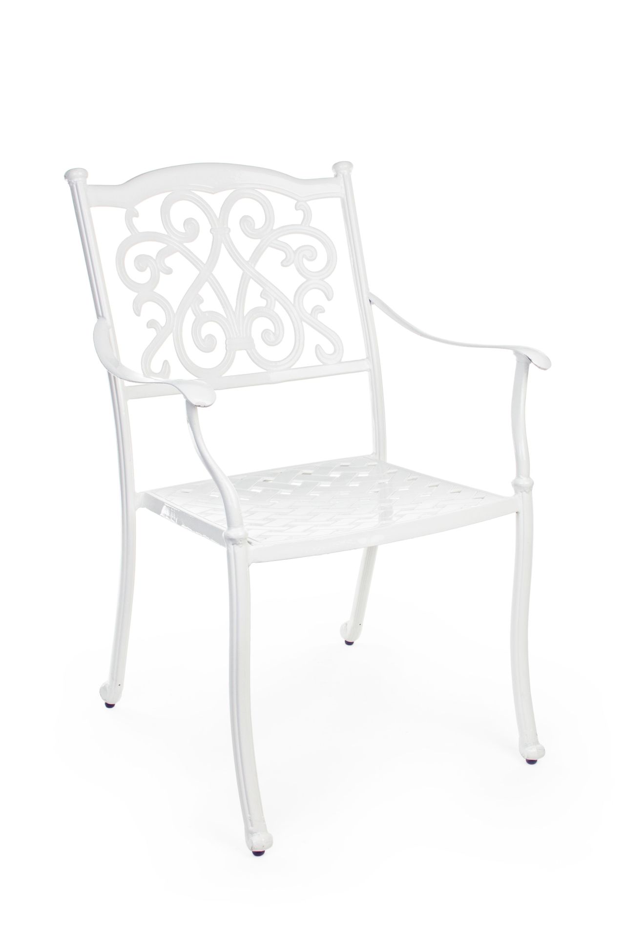 Stapelbarer Stuhl weiß