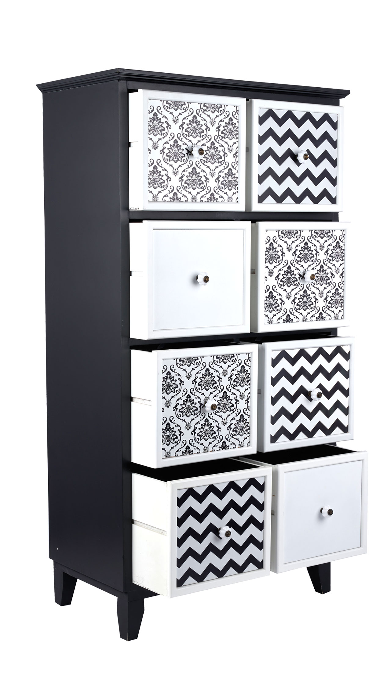 Moderne Kommode in Schwarz