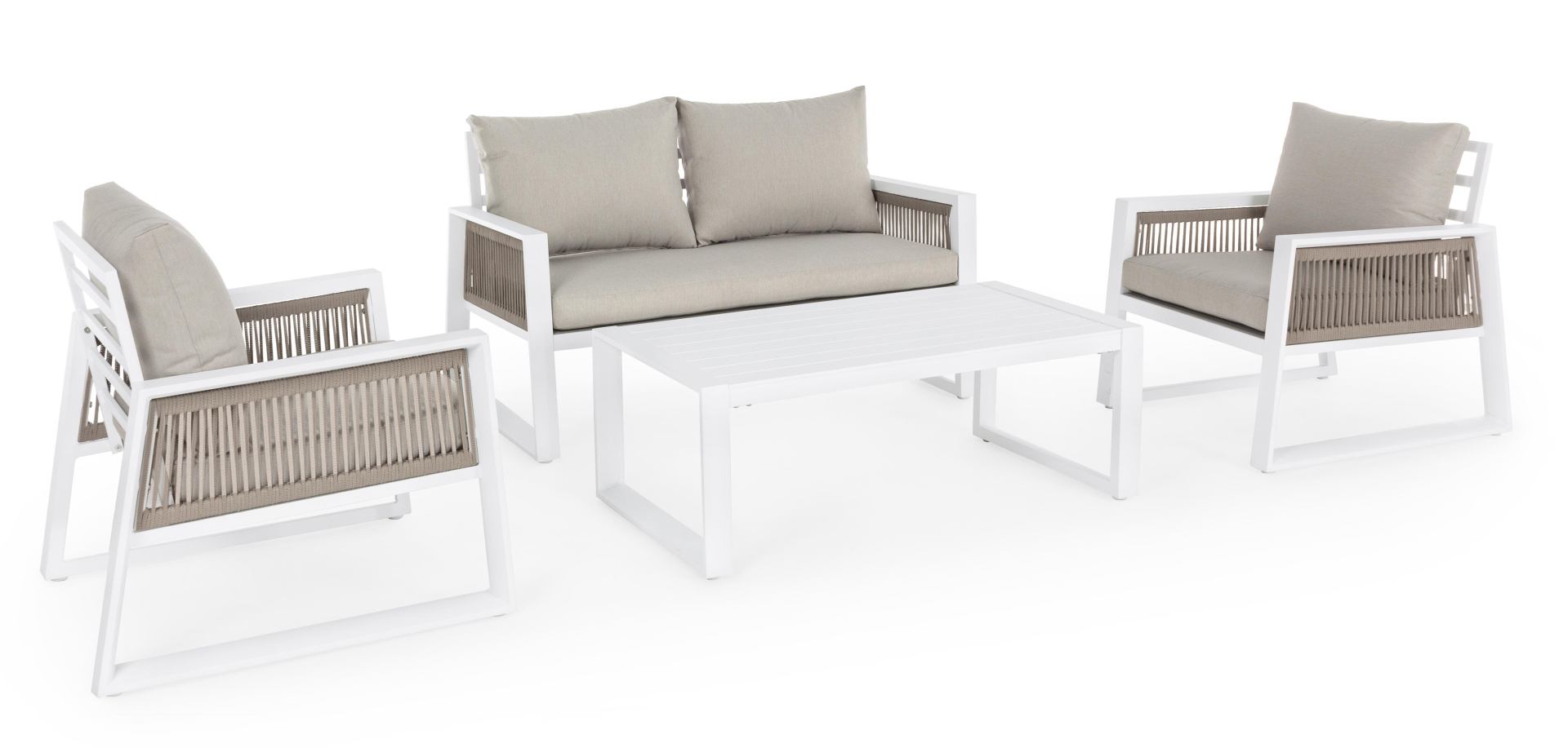 Gartenlounge weiß