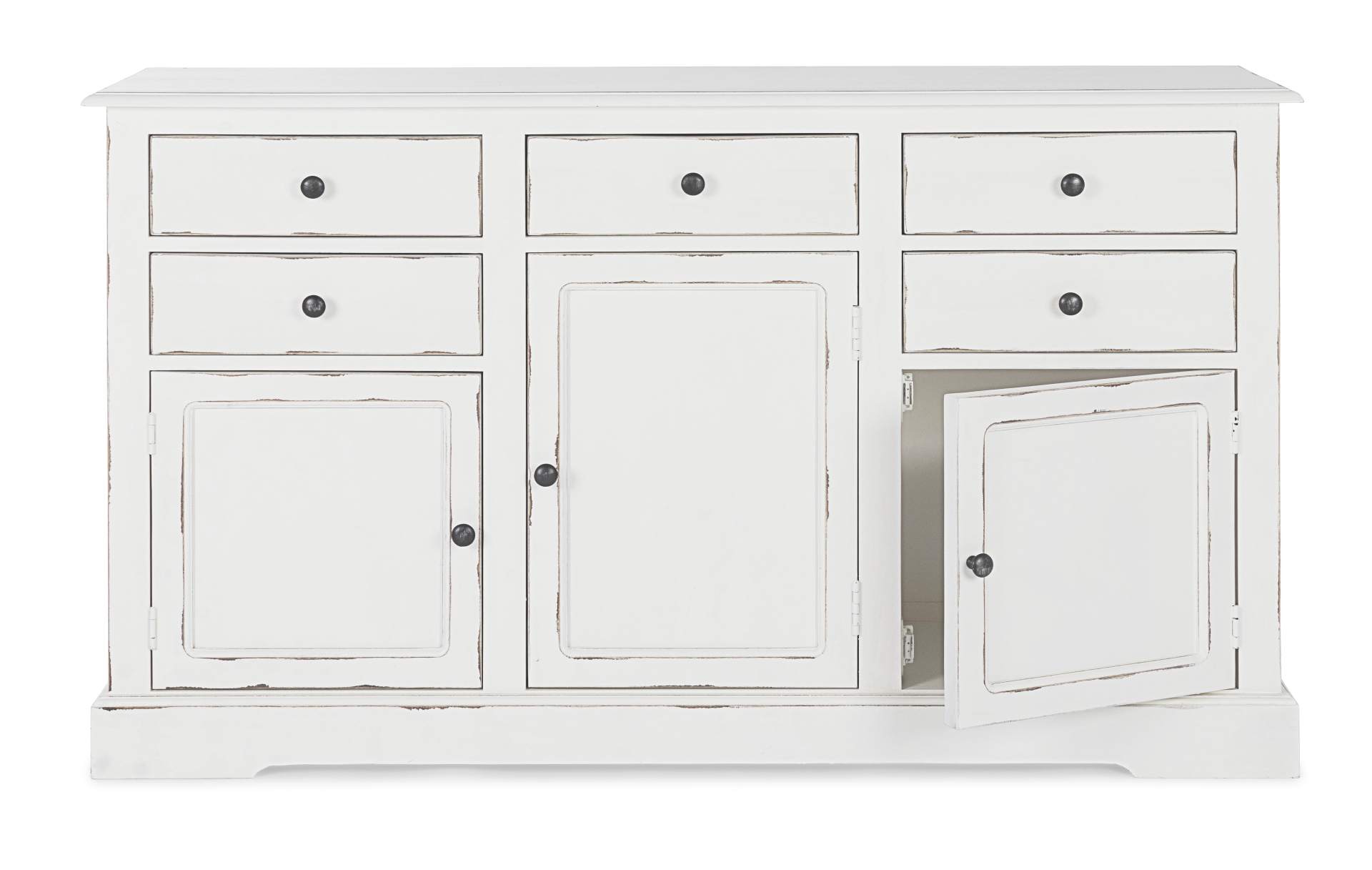 Sideboard weiß JEFFERSON 3 Türen - 5 Schubladen 