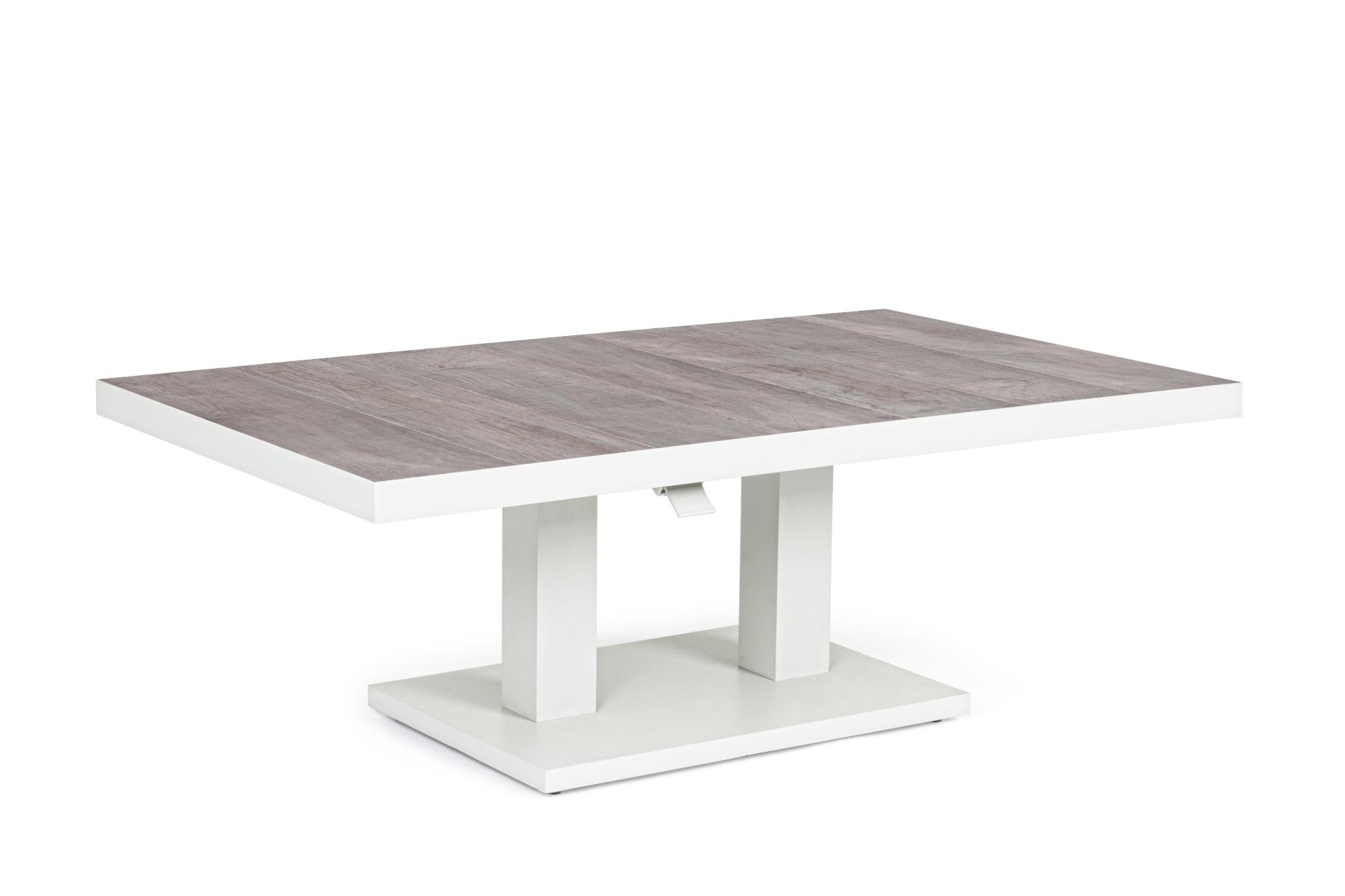 Verstellbarer Tisch in Weiß