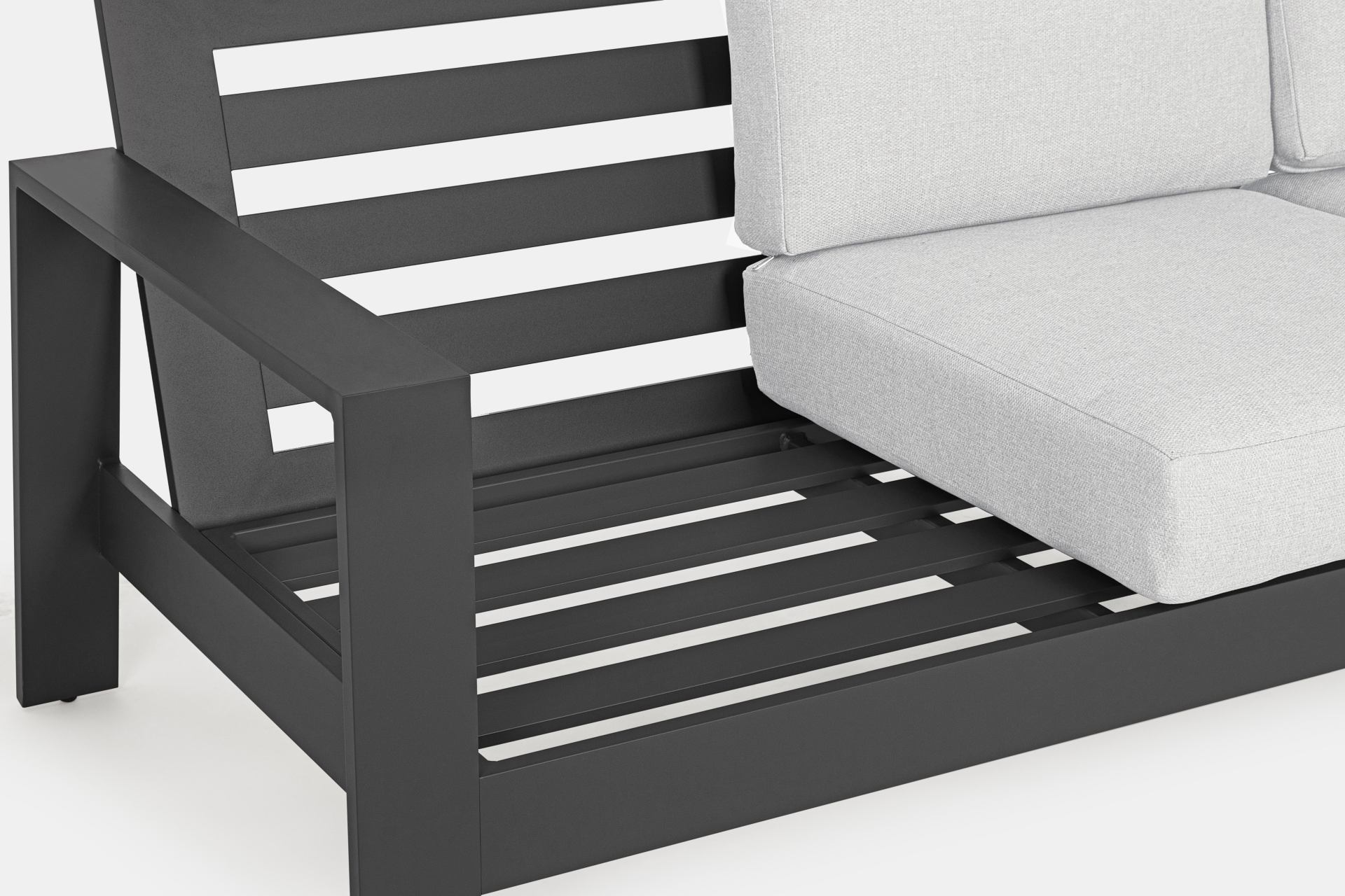 BALTIC  Lounge-Set4 mit Kissen anthrazit