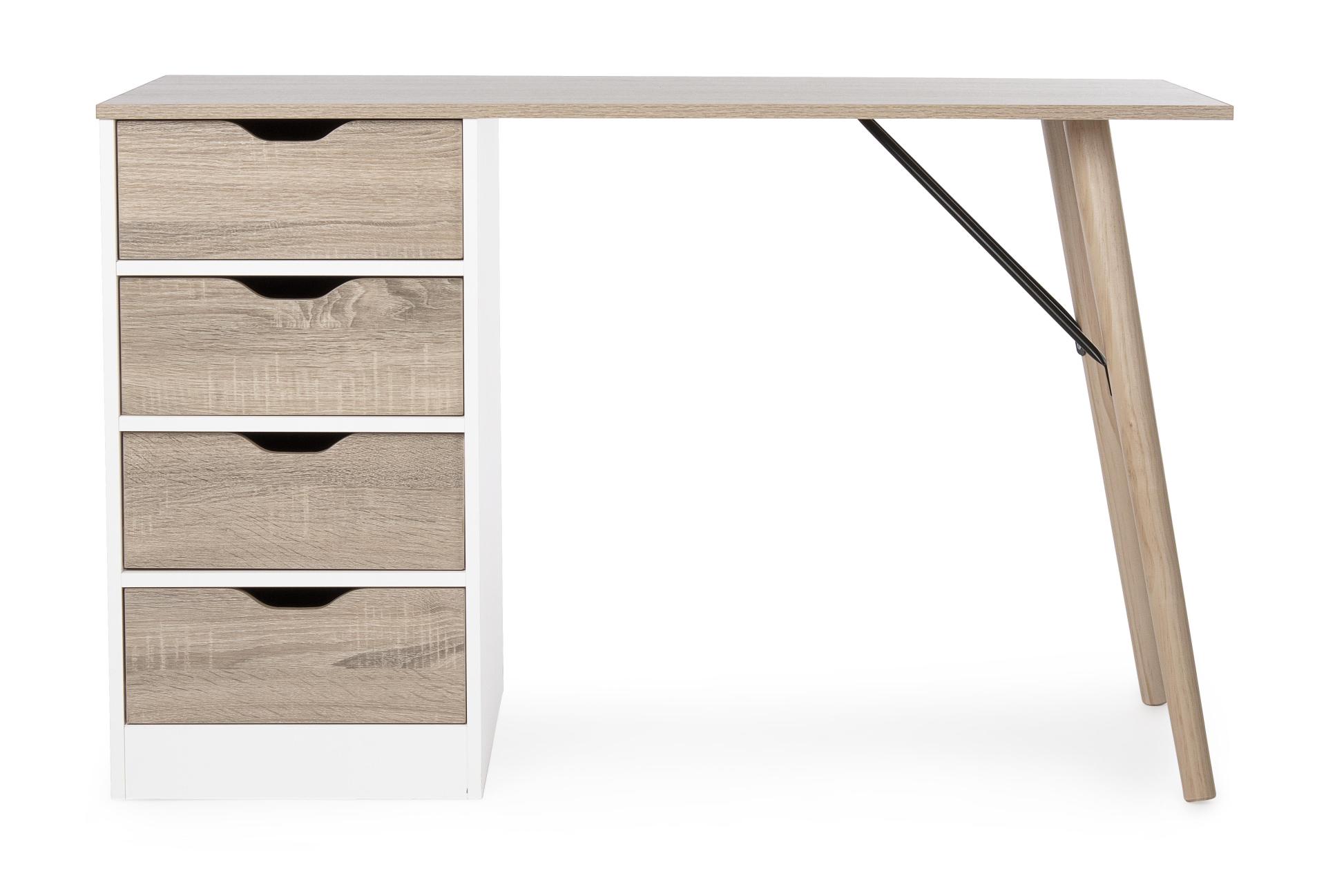 Schreibtisch mit Kasten ALBERTA 120x60