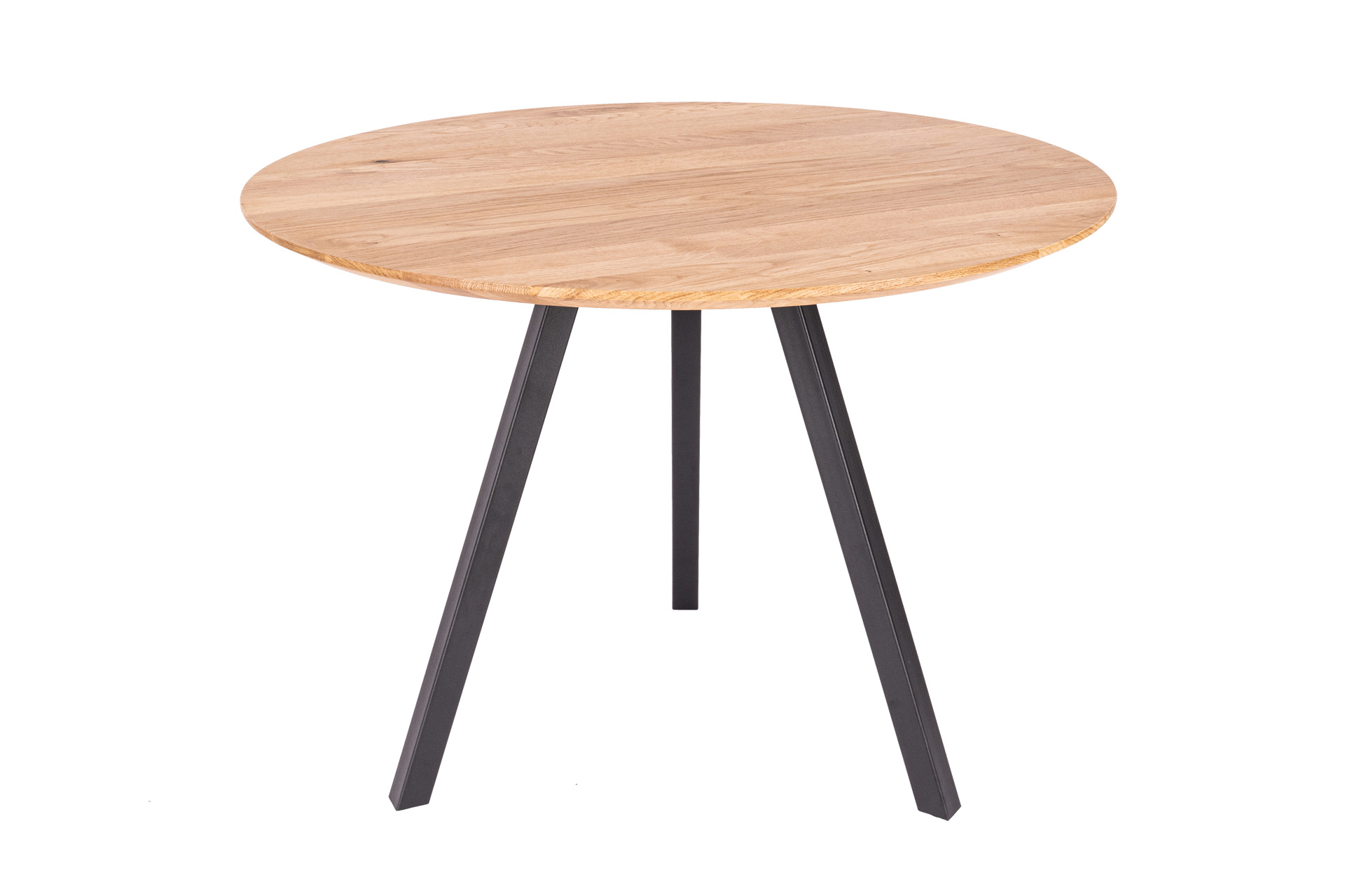 Runder Esstisch - moderner Stil mit Eiche massiv Tischplatte