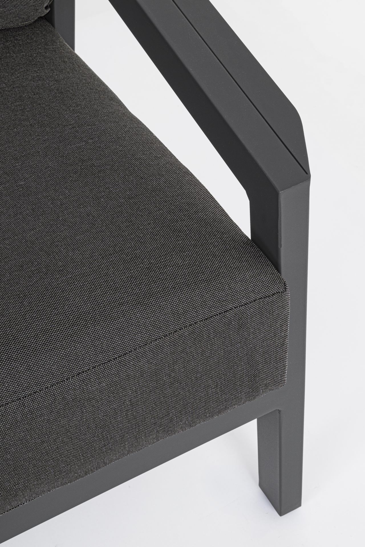 CORDOVA Lounge-Set4 mit Kissen anthrazit