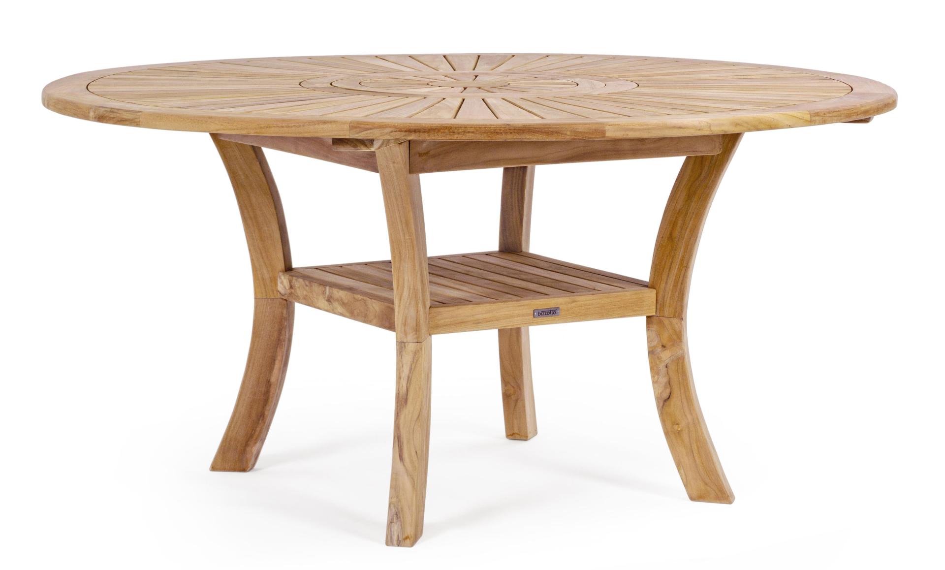 Teakholz Tisch MARYLAND - Ø 155 