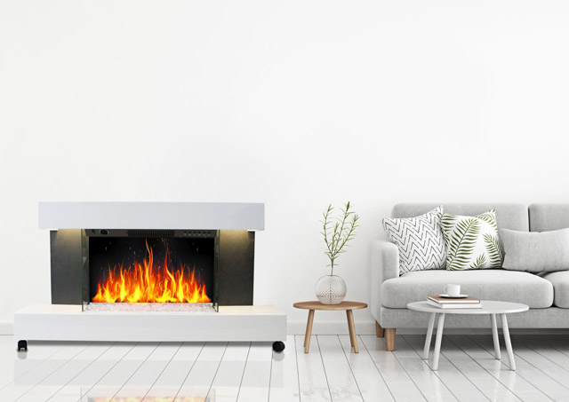 Elektrokamine mit Flammeneffekt und Heizung