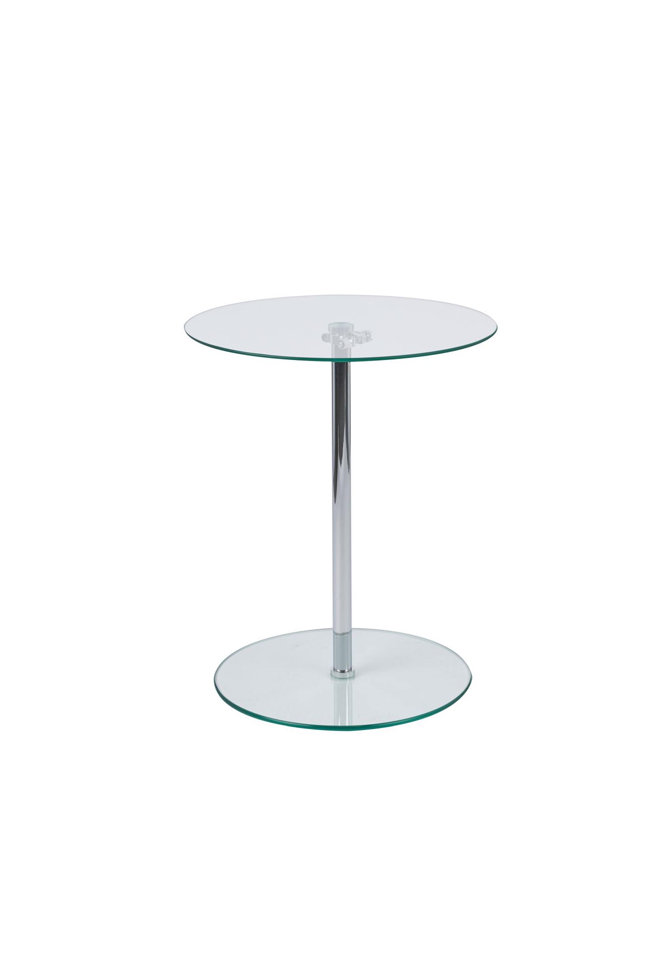Verstellbarer Beistelltisch - Glas  Tischplatte