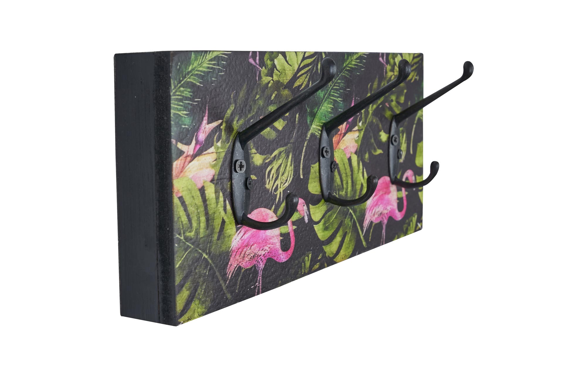 Garderobenhaken Dschungel mit Flamingo