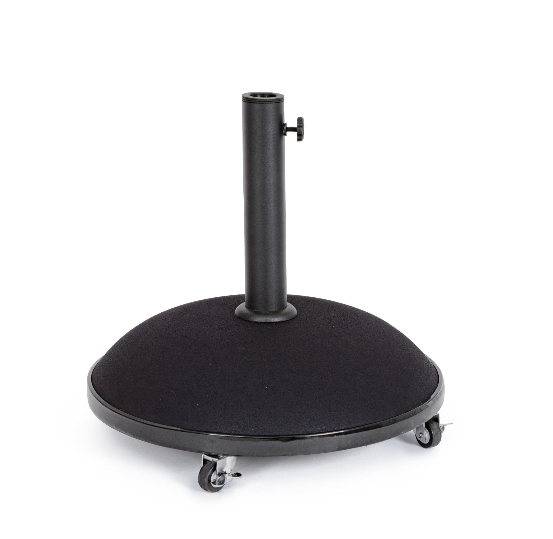 35kg Sonnenschirmständer mit Rollen schwarz BERRY 0795293